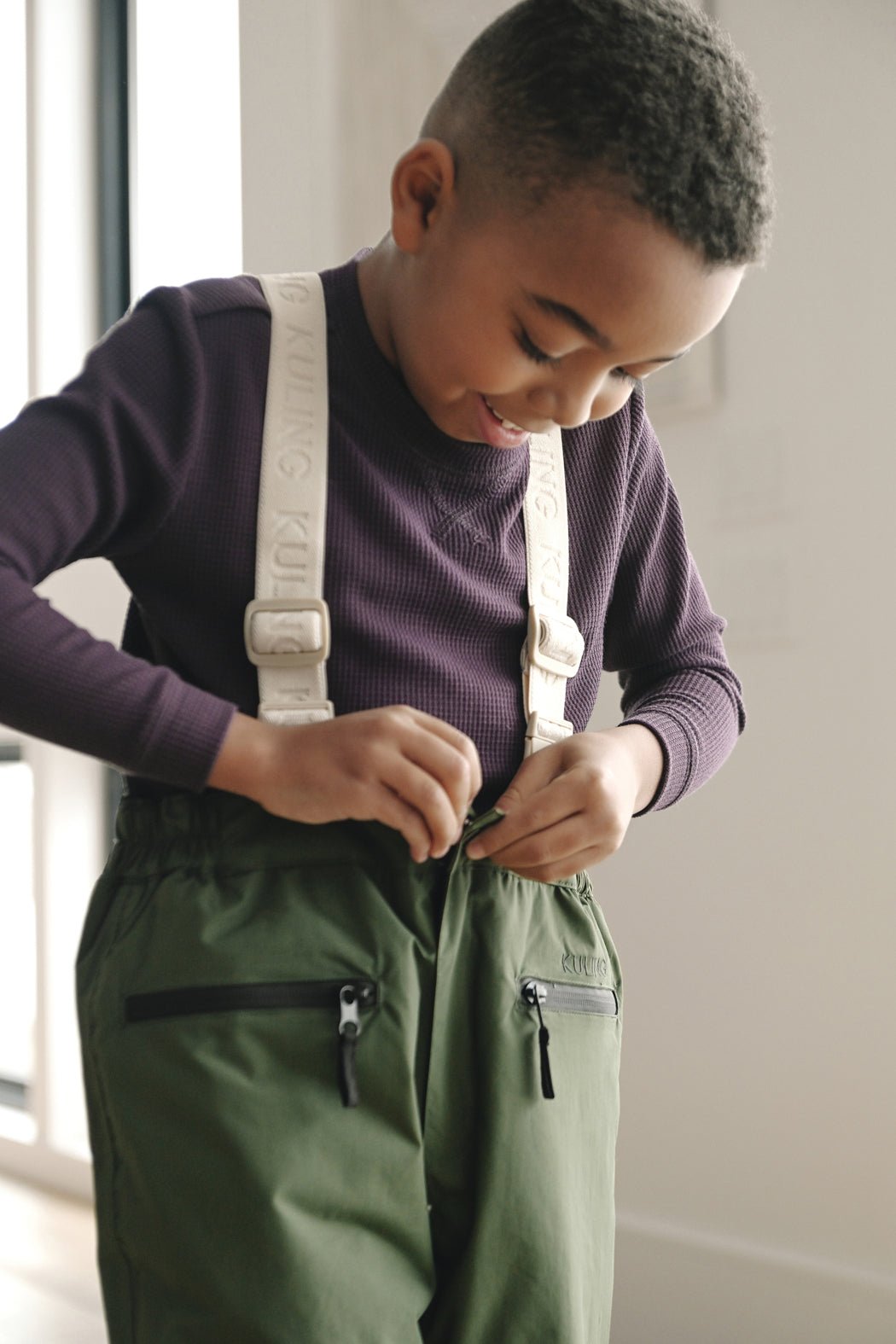 Children's Bamboo Waffle Knit Base Layer Long Sleeve - Last Chance - Image 26