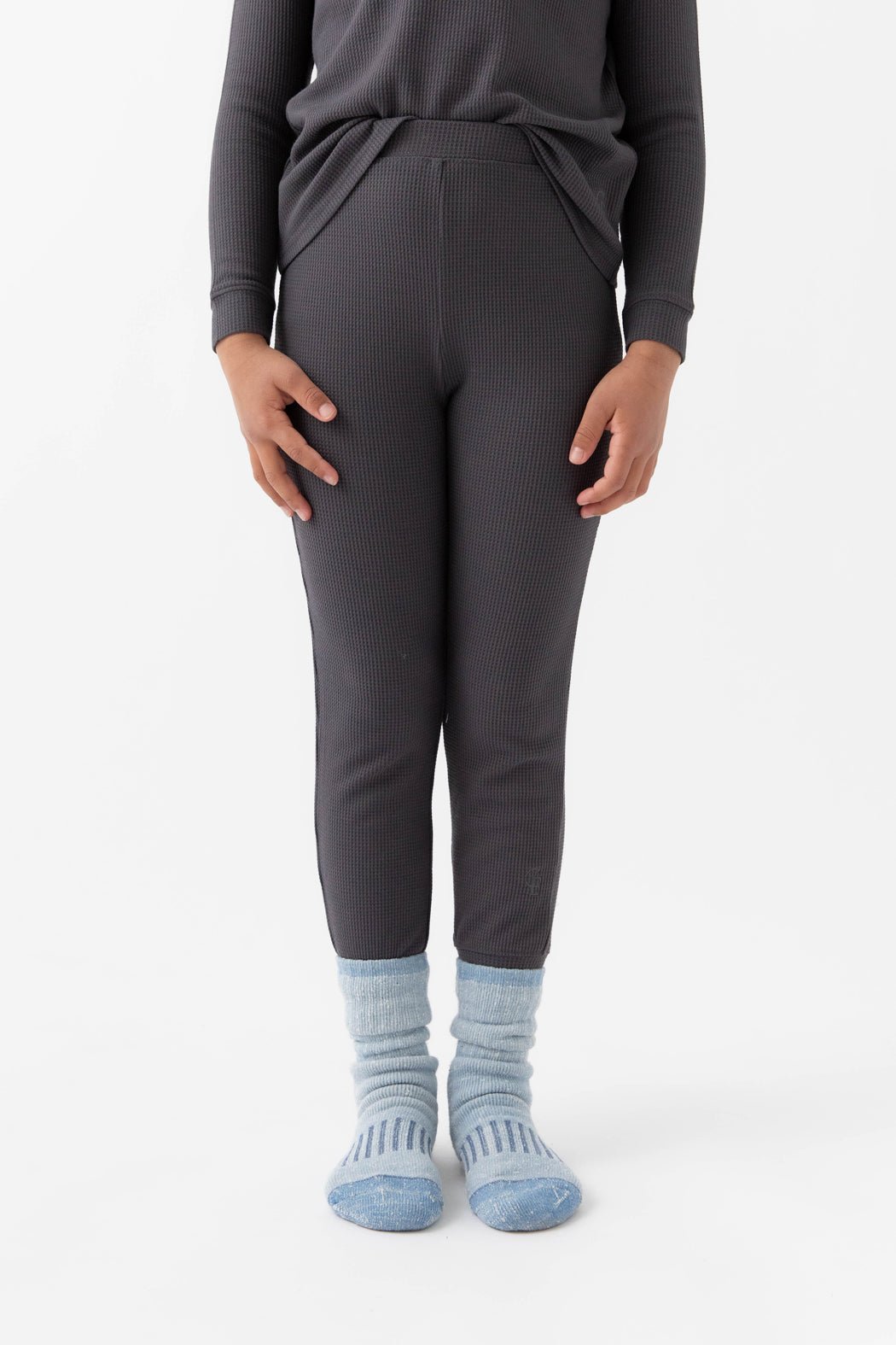 Children's Bamboo Waffle Knit Base Layer Set - Image 4