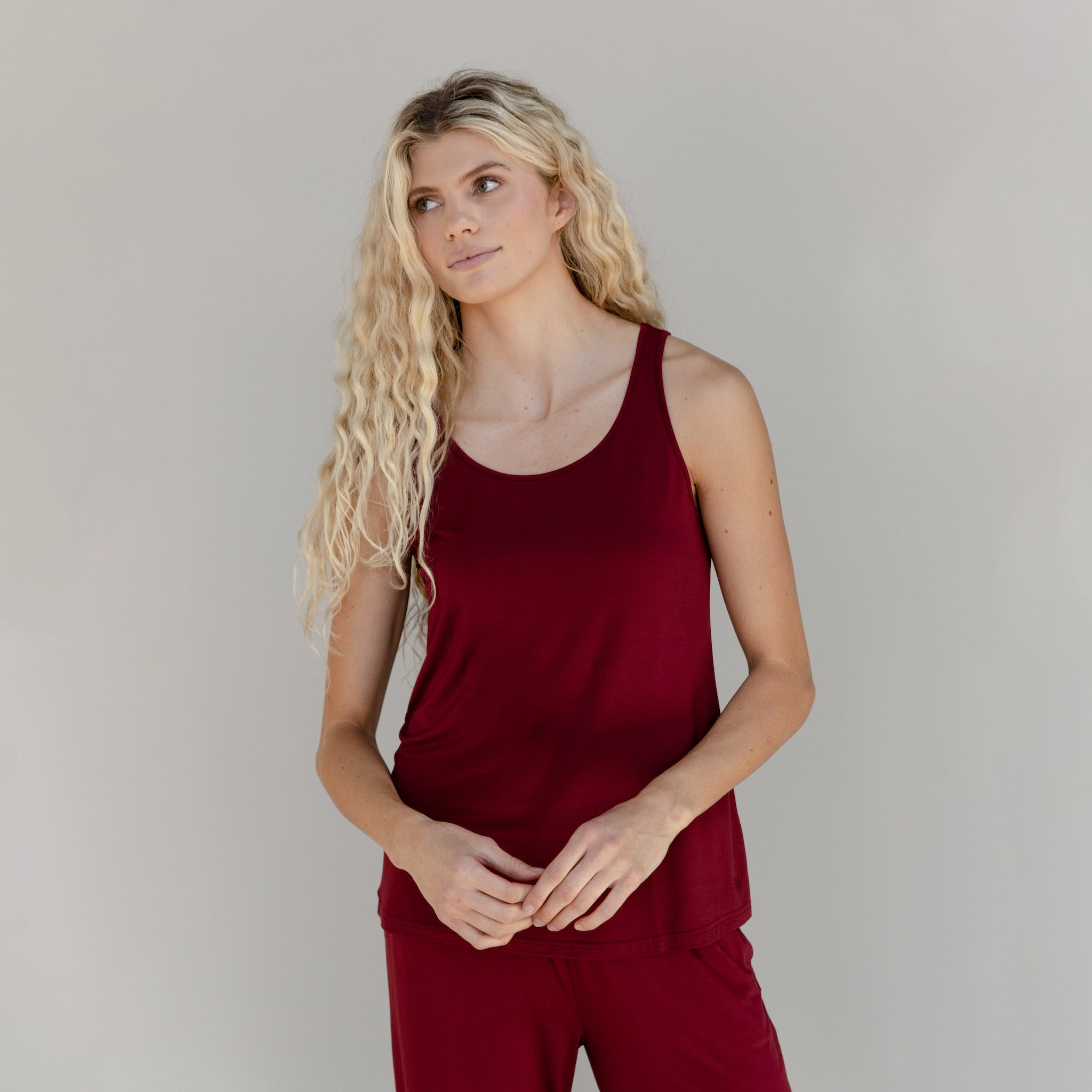 Women's Bamboo Stretch-Knit Lounge Tank - Image 24