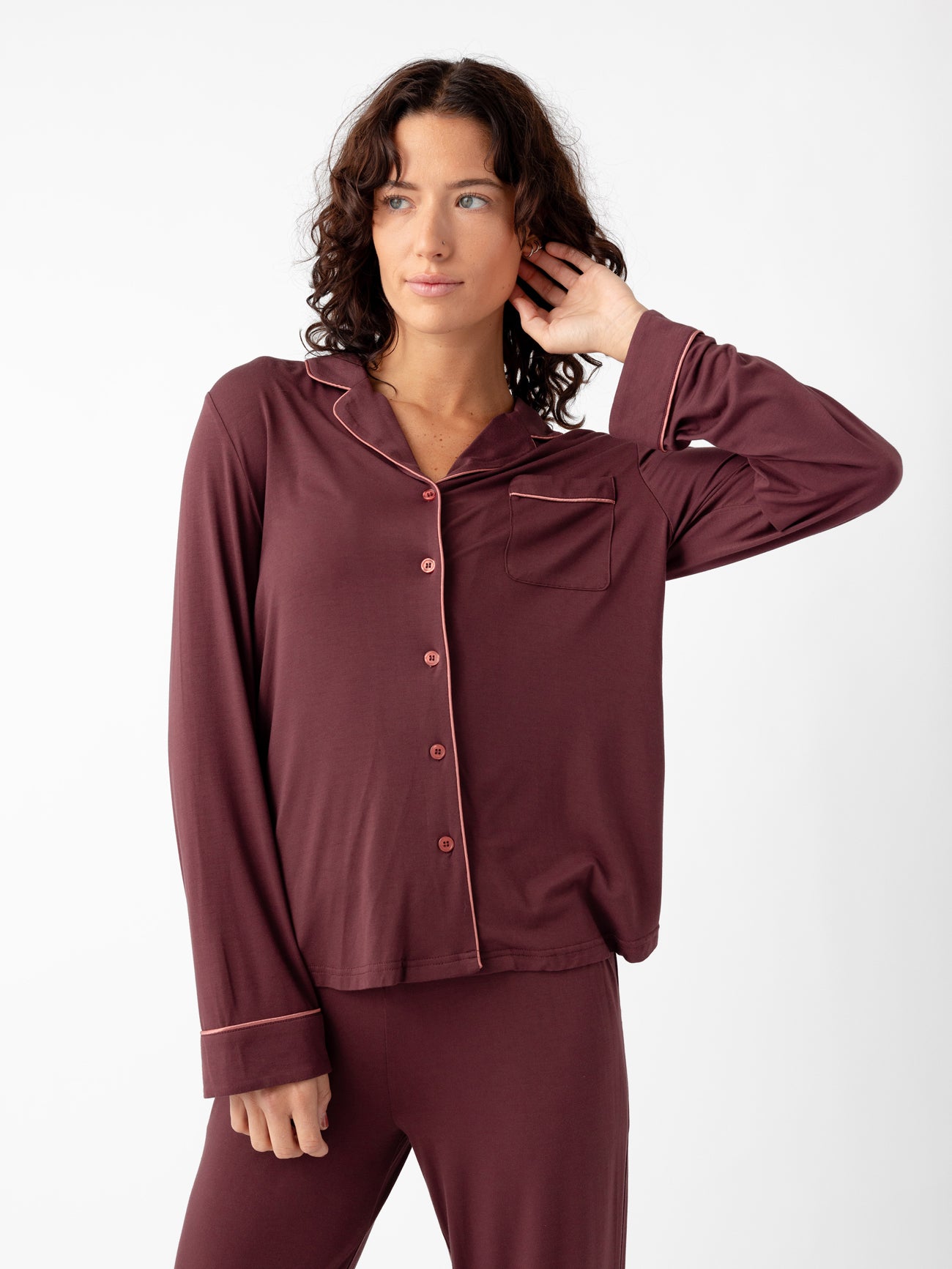 Women's Bamboo Stretch-Knit Long Sleeve Pajama Set - Image 51