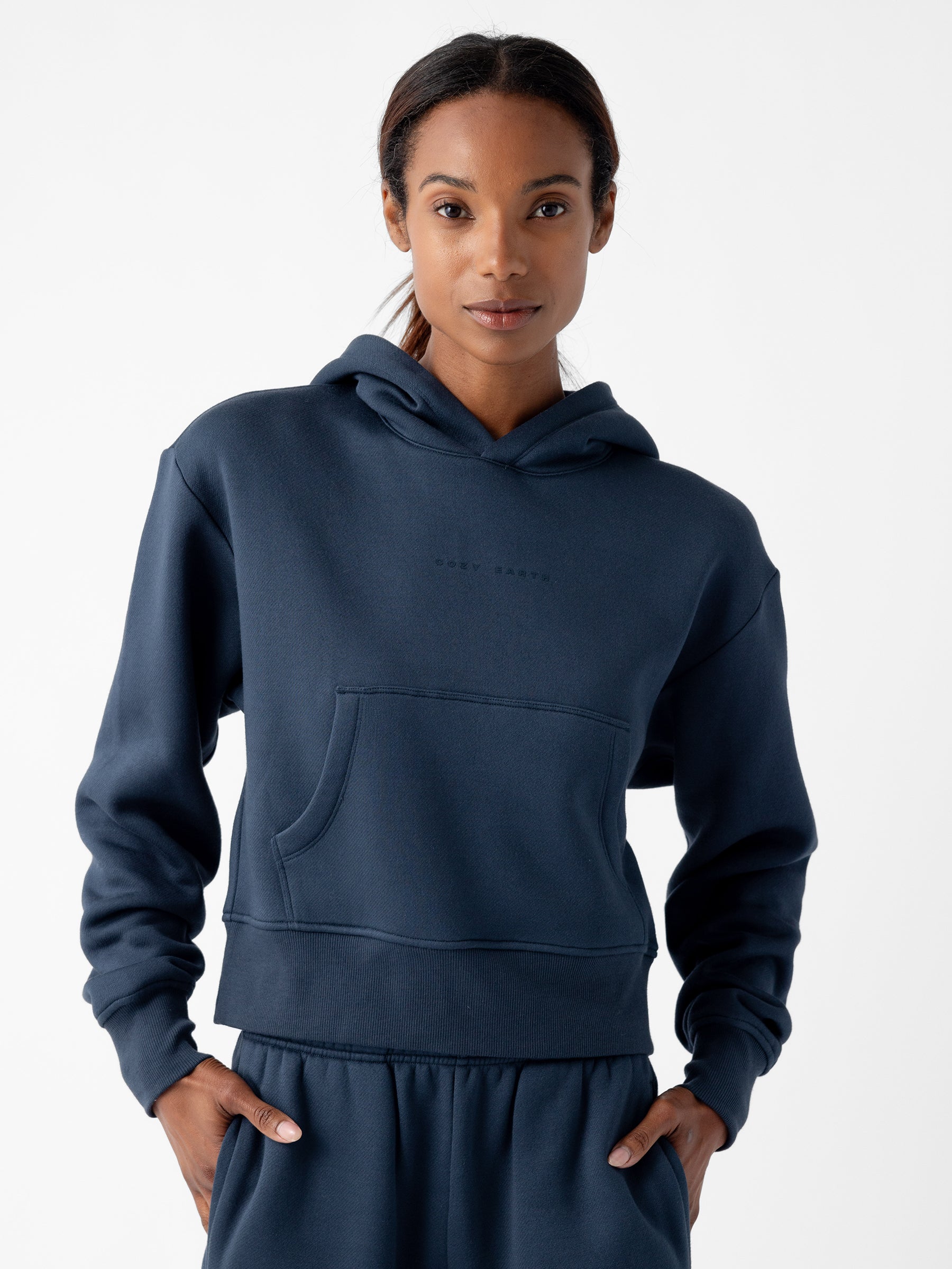 Women's CityScape Cropped Hoodie - Last Chance - Image 5