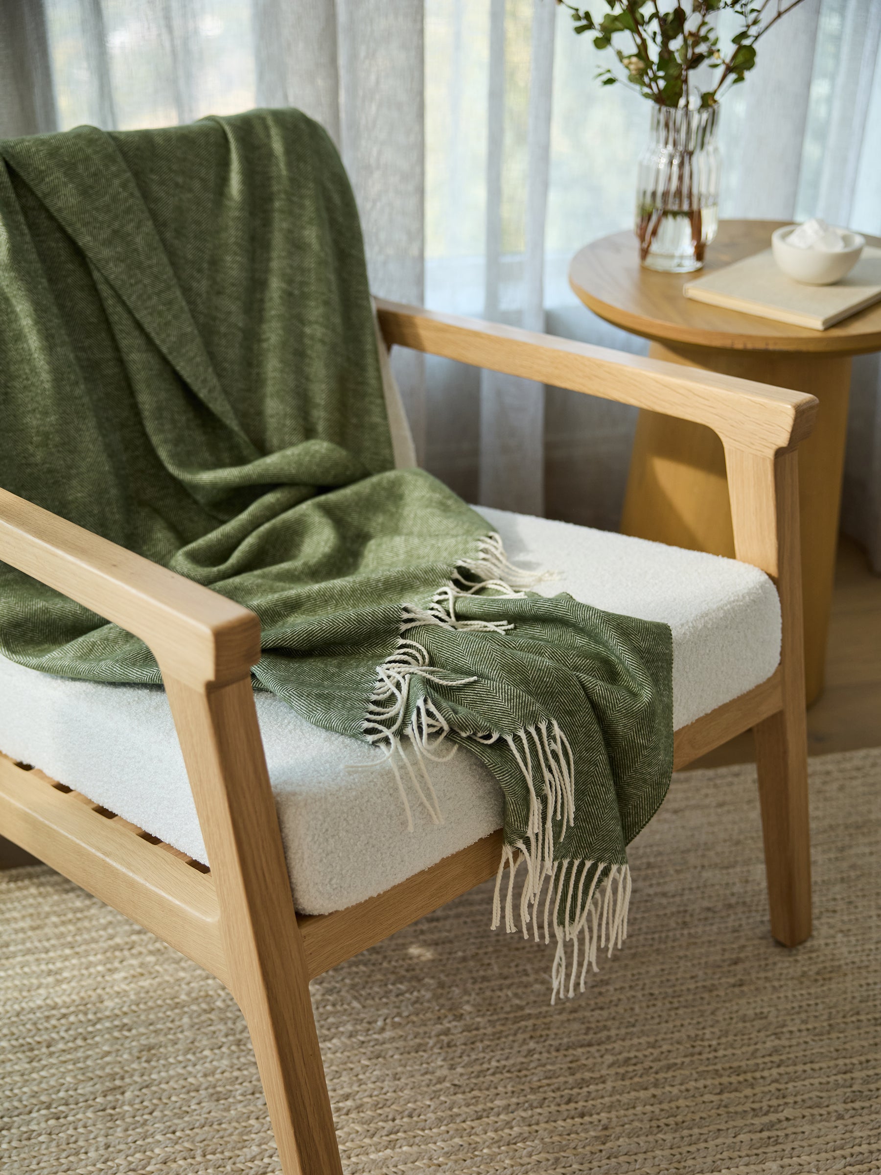 Bamboo Herringbone Tassel Throw - Image 27
