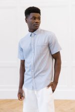 Men's Cozy Earth Coastal Comfort Short Sleeve Button Down - Last Chance