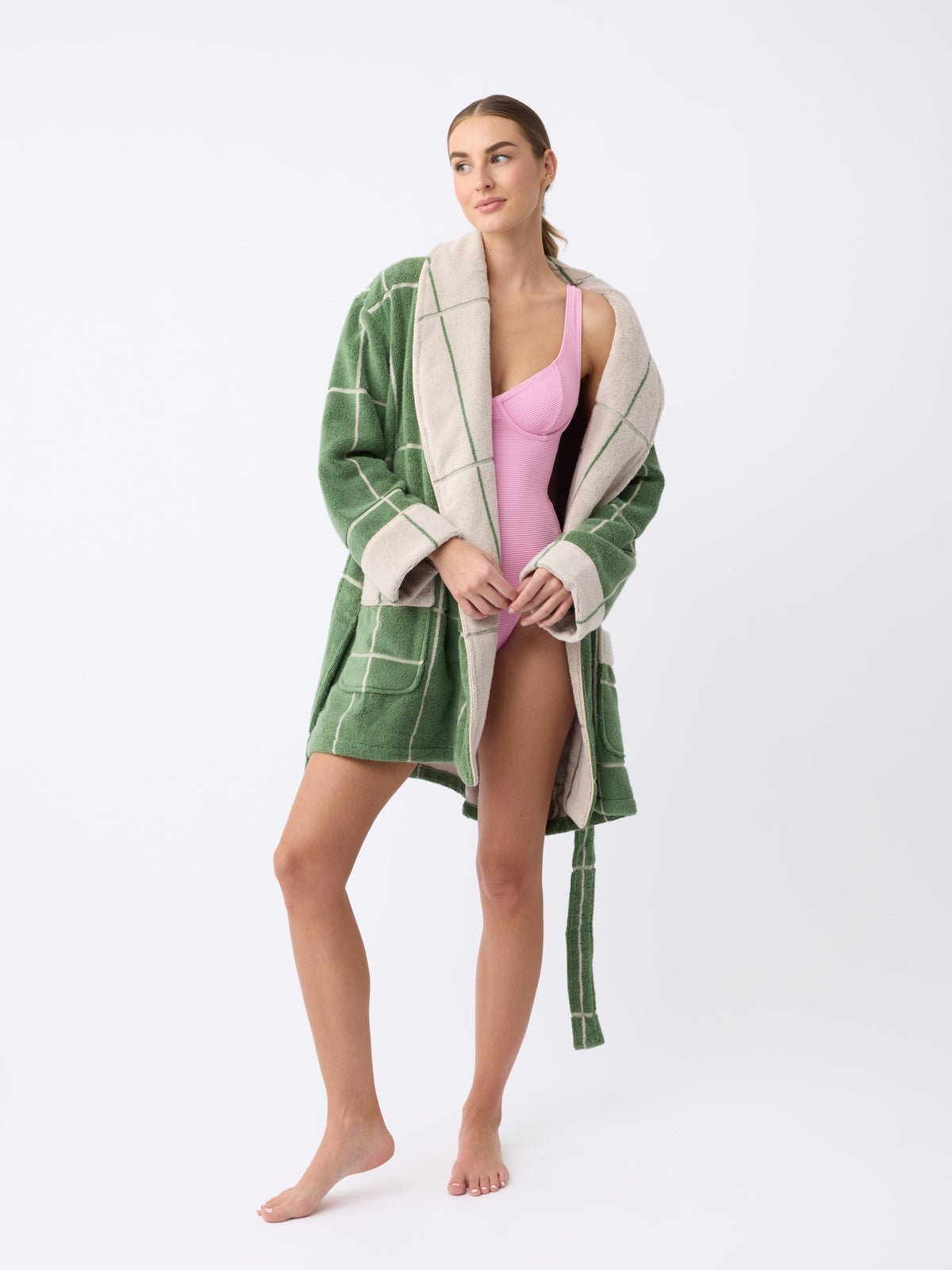 Windowpane Resort Robe - Last Chance - Image 13