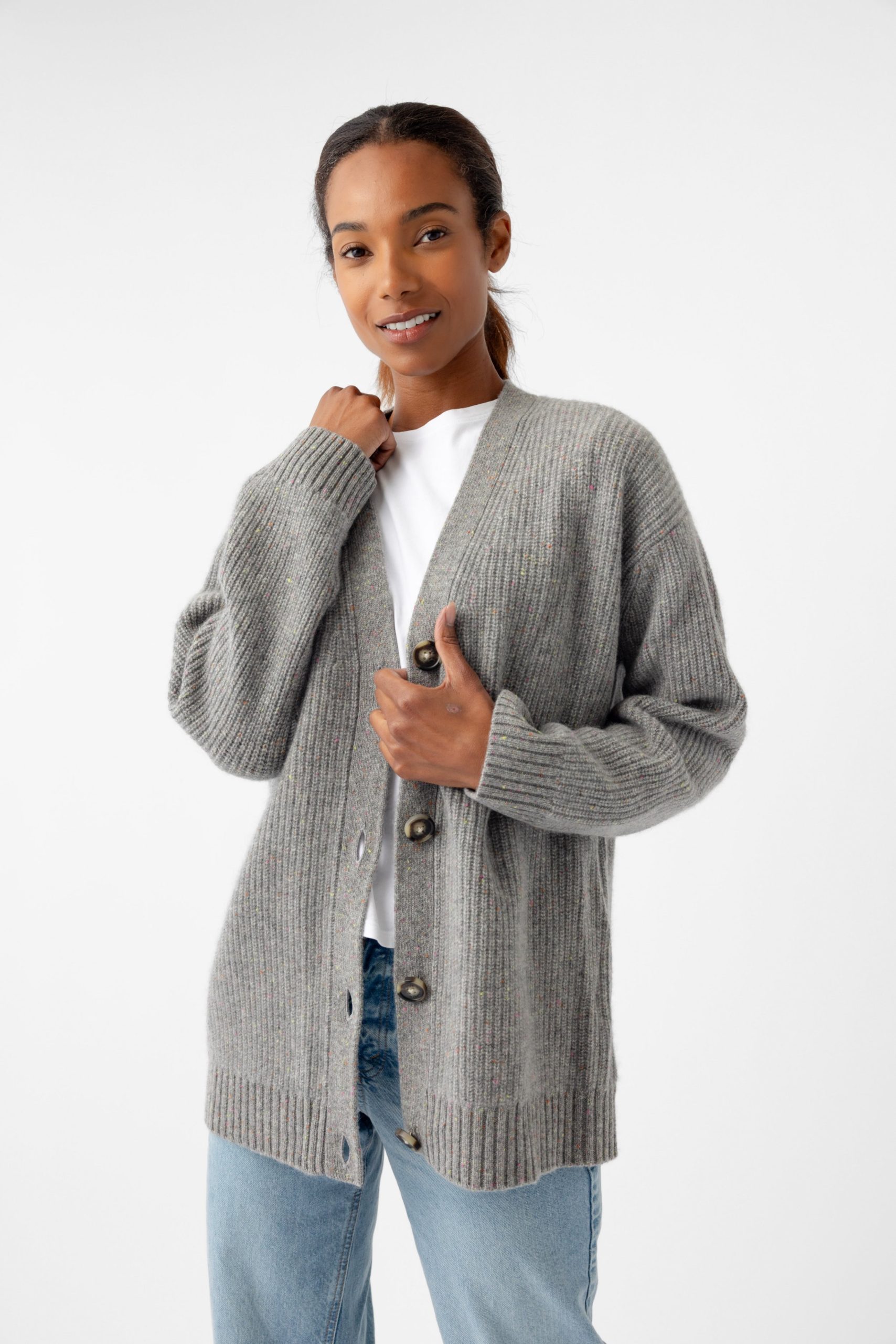 Oversized Sunday Cashmere Cardigan - Last Chance - Image 23