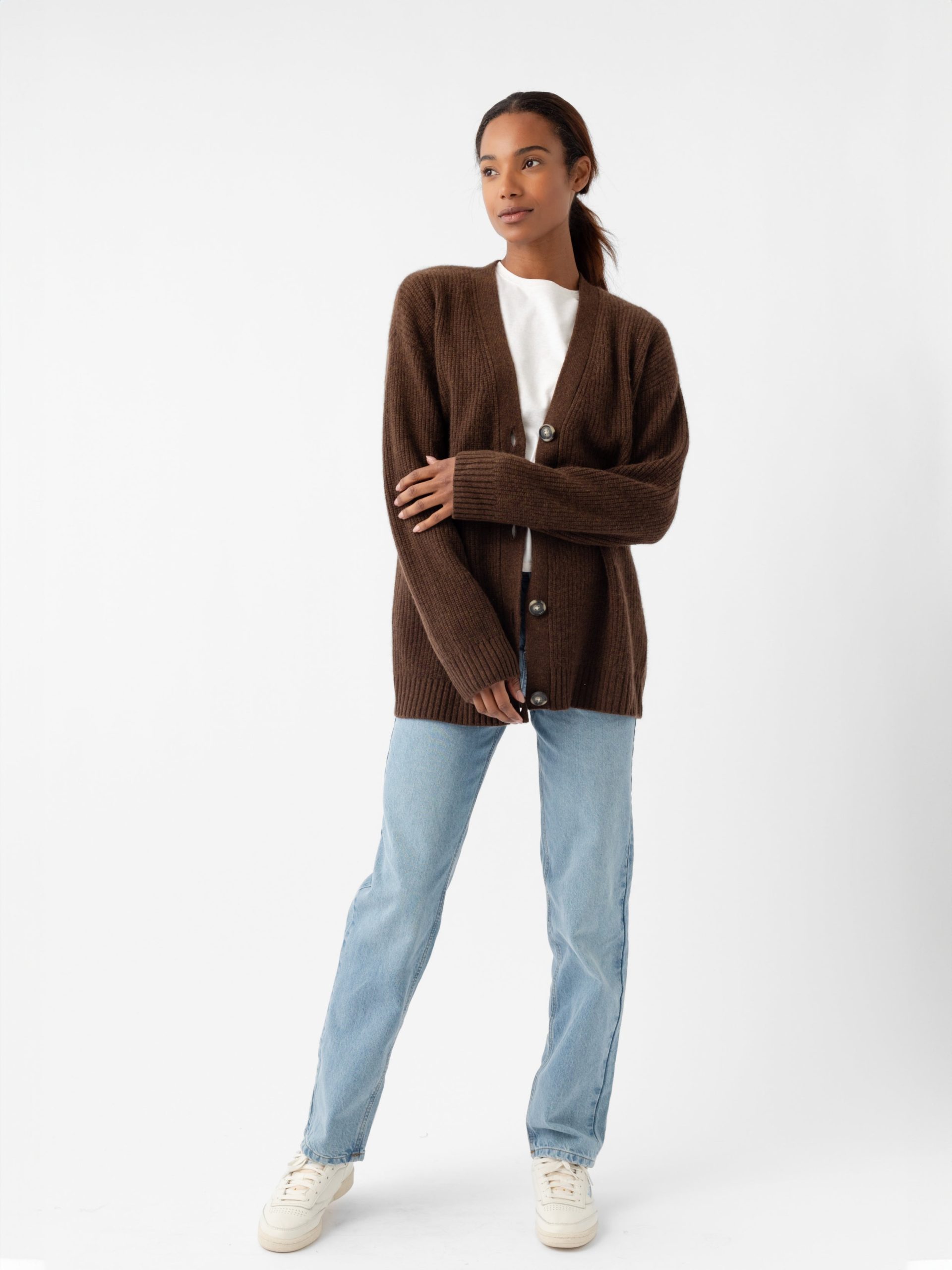 Oversized Sunday Cashmere Cardigan - Last Chance - Image 7
