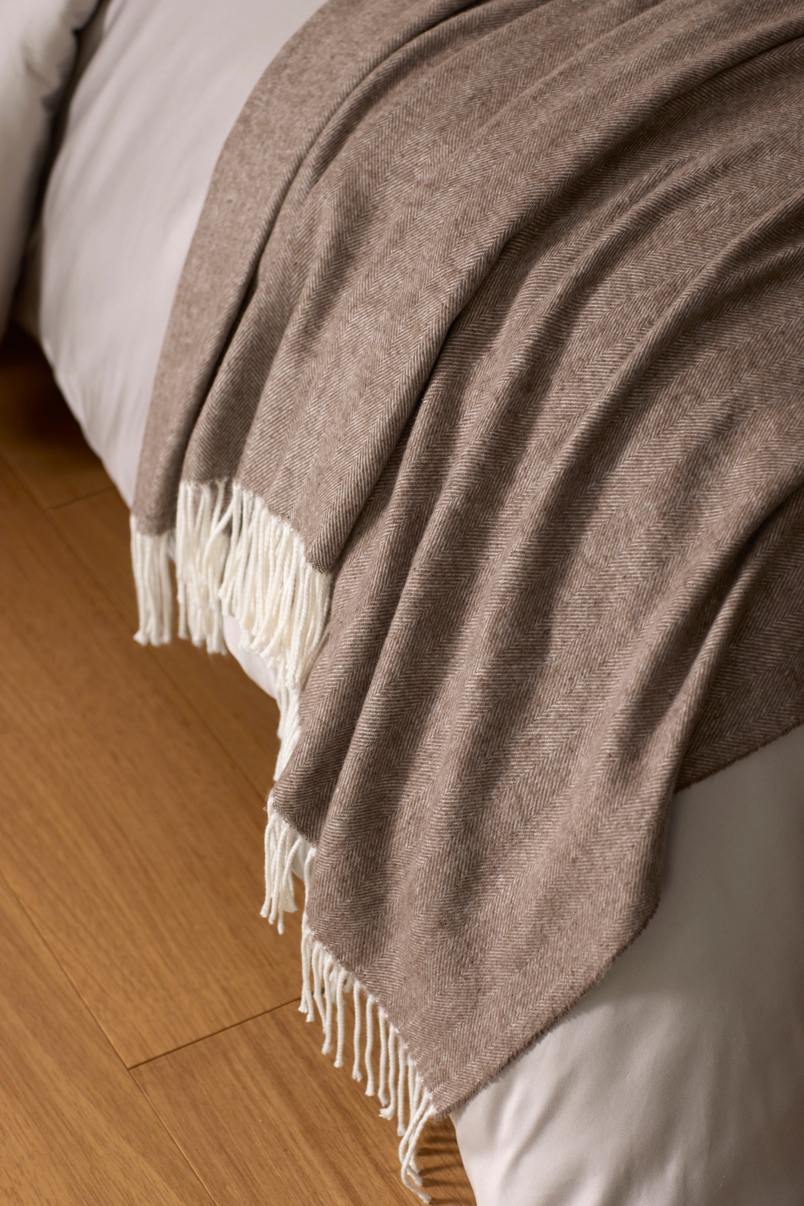 Bamboo Herringbone Tassel Throw - Image 19