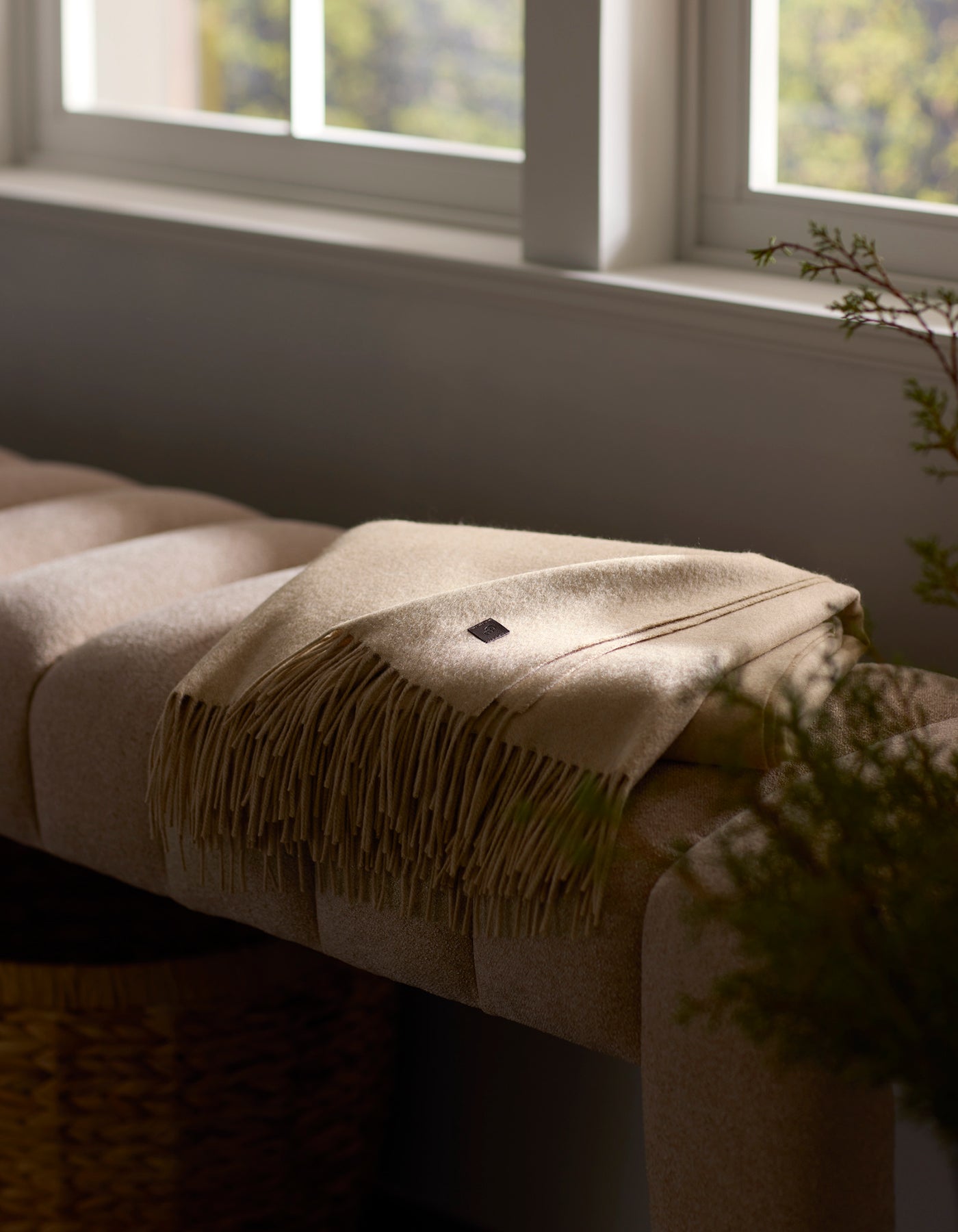 Cashmere Tassel Throw - Last Chance - Image 3