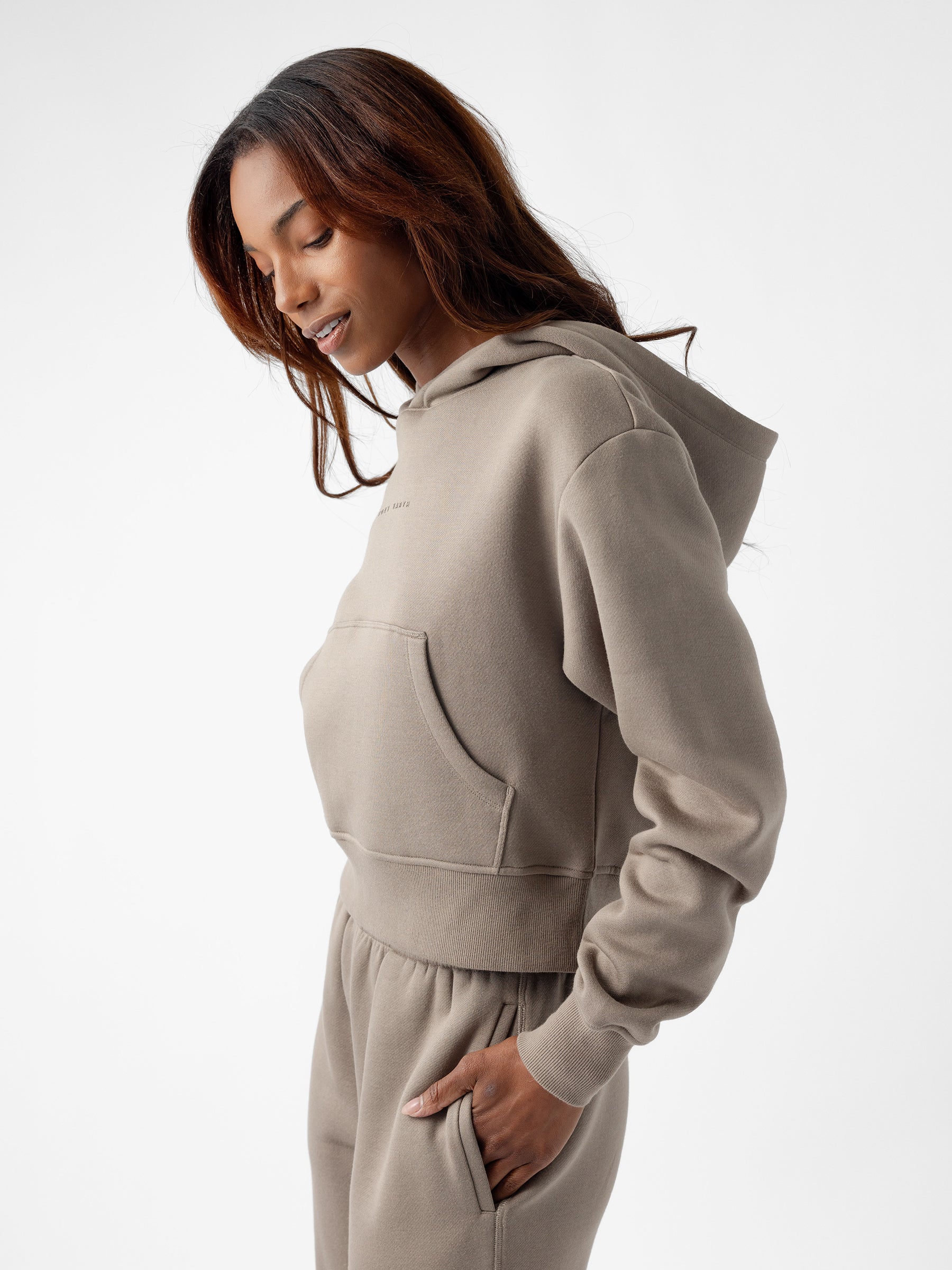 Women's CityScape Cropped Hoodie - Last Chance - Image 2