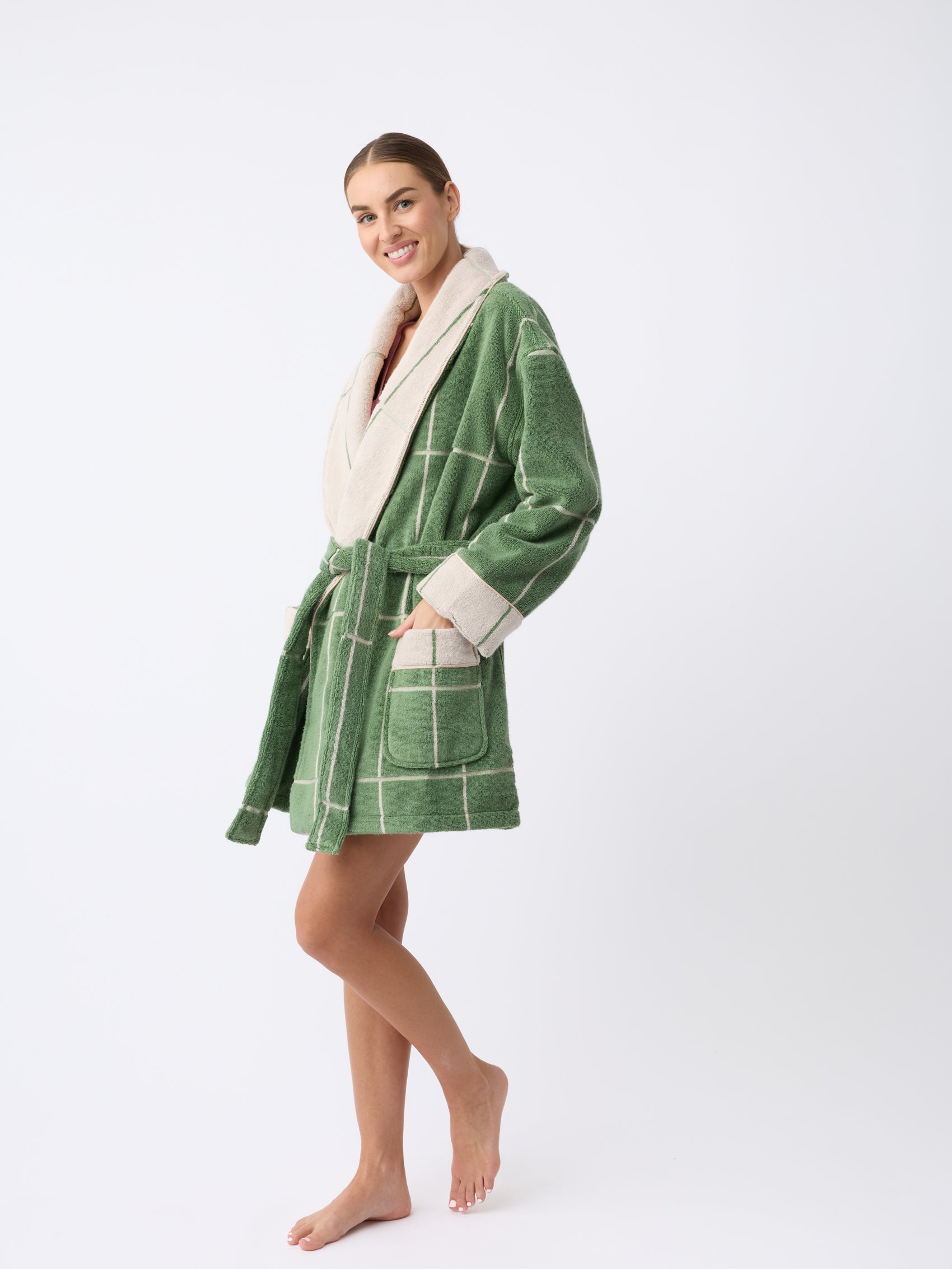 Windowpane Resort Robe - Last Chance - Image 14