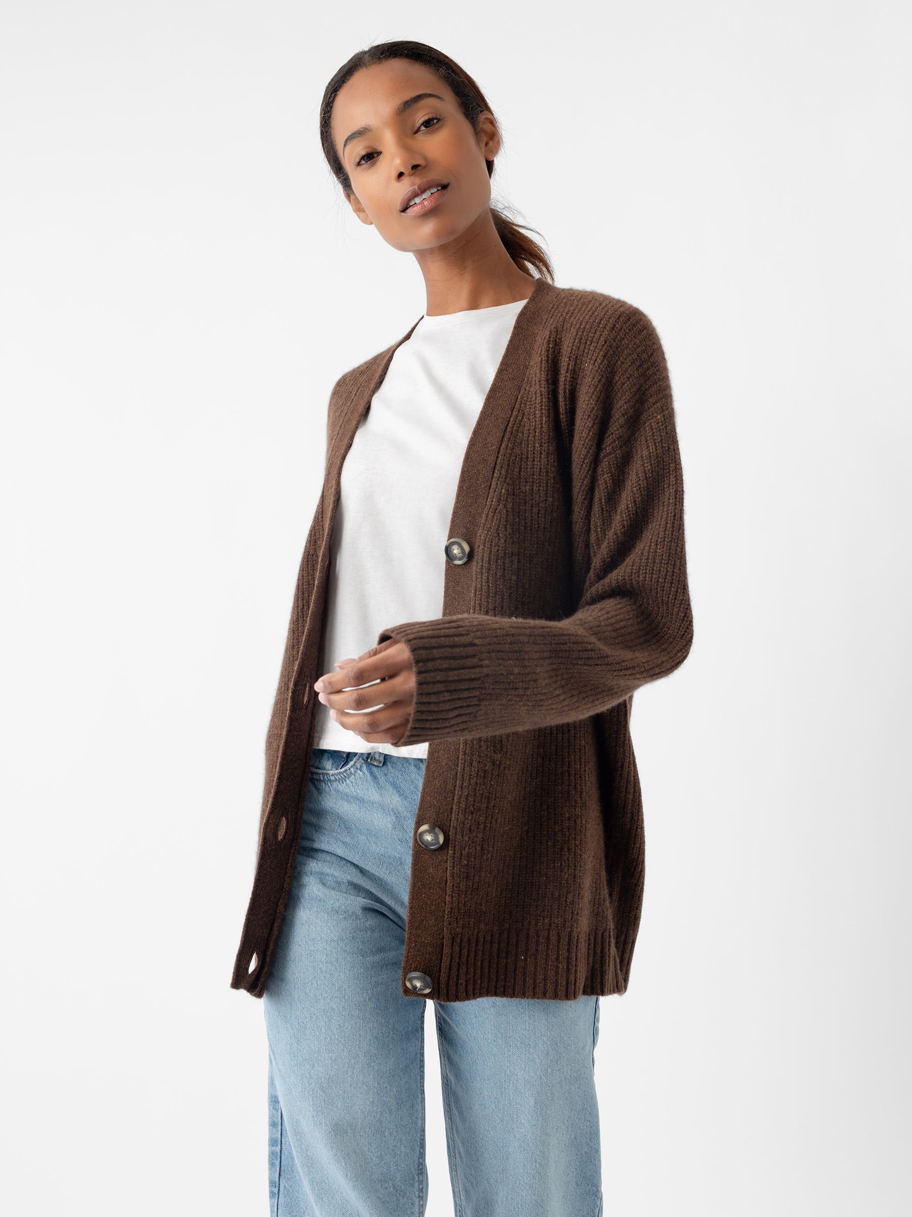 Oversized Sunday Cashmere Cardigan - Last Chance - Image 5