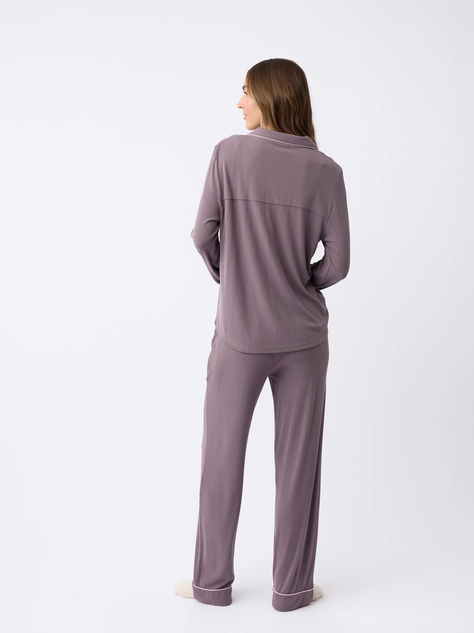 Women's Bamboo Rib-Knit Classic Pajama Pant - Image 19