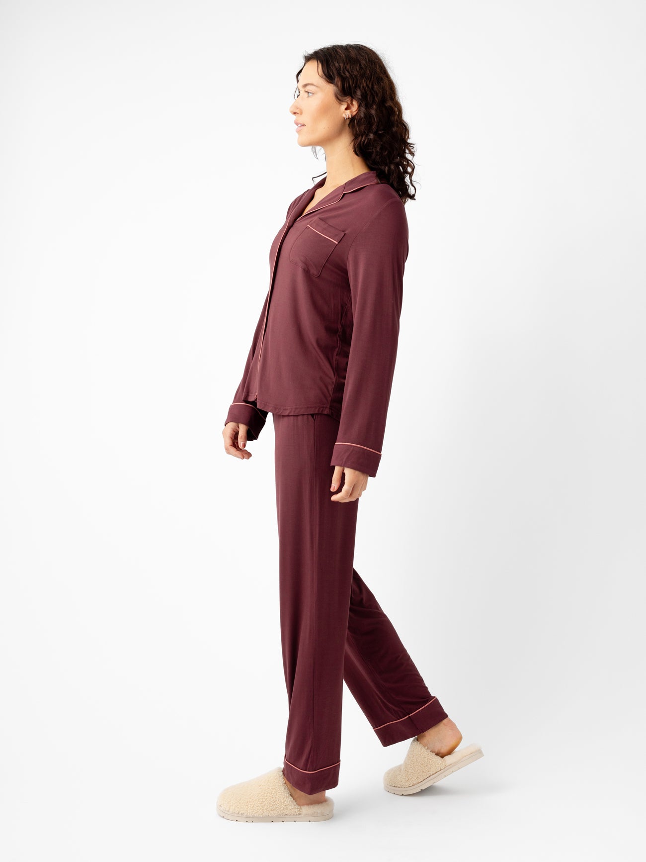 Women's Bamboo Stretch-Knit Long Sleeve Pajama Set - Image 50