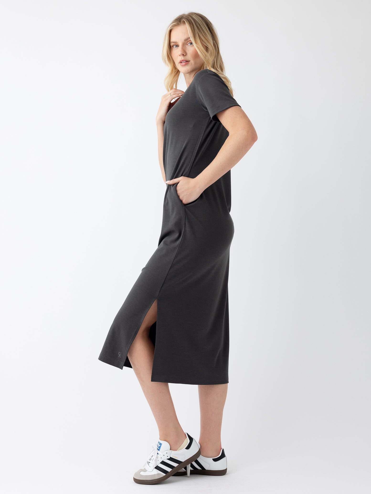 Women's Brushed Bamboo Midi Dress - Image 22