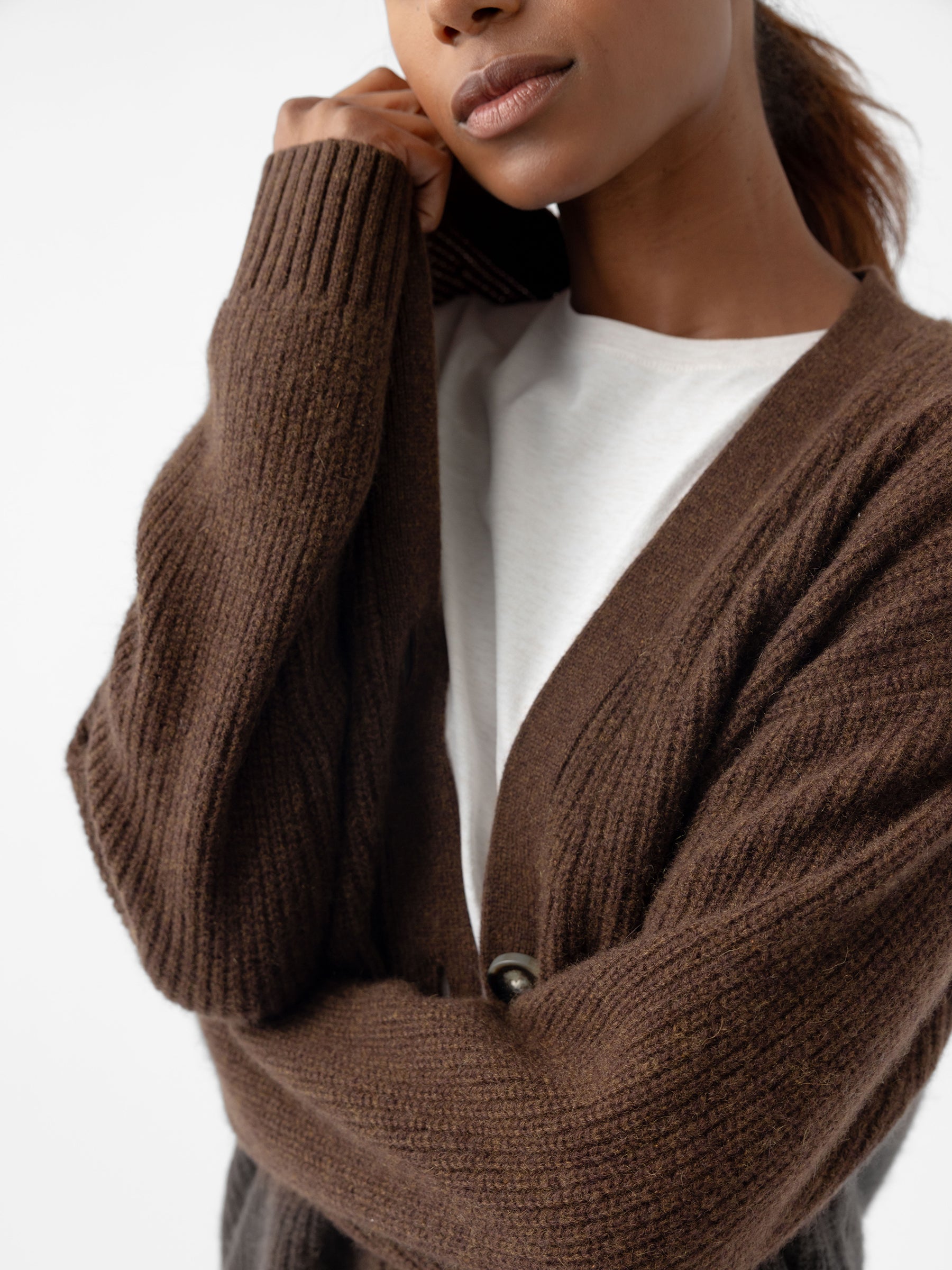 Oversized Sunday Cashmere Cardigan - Last Chance - Image 8