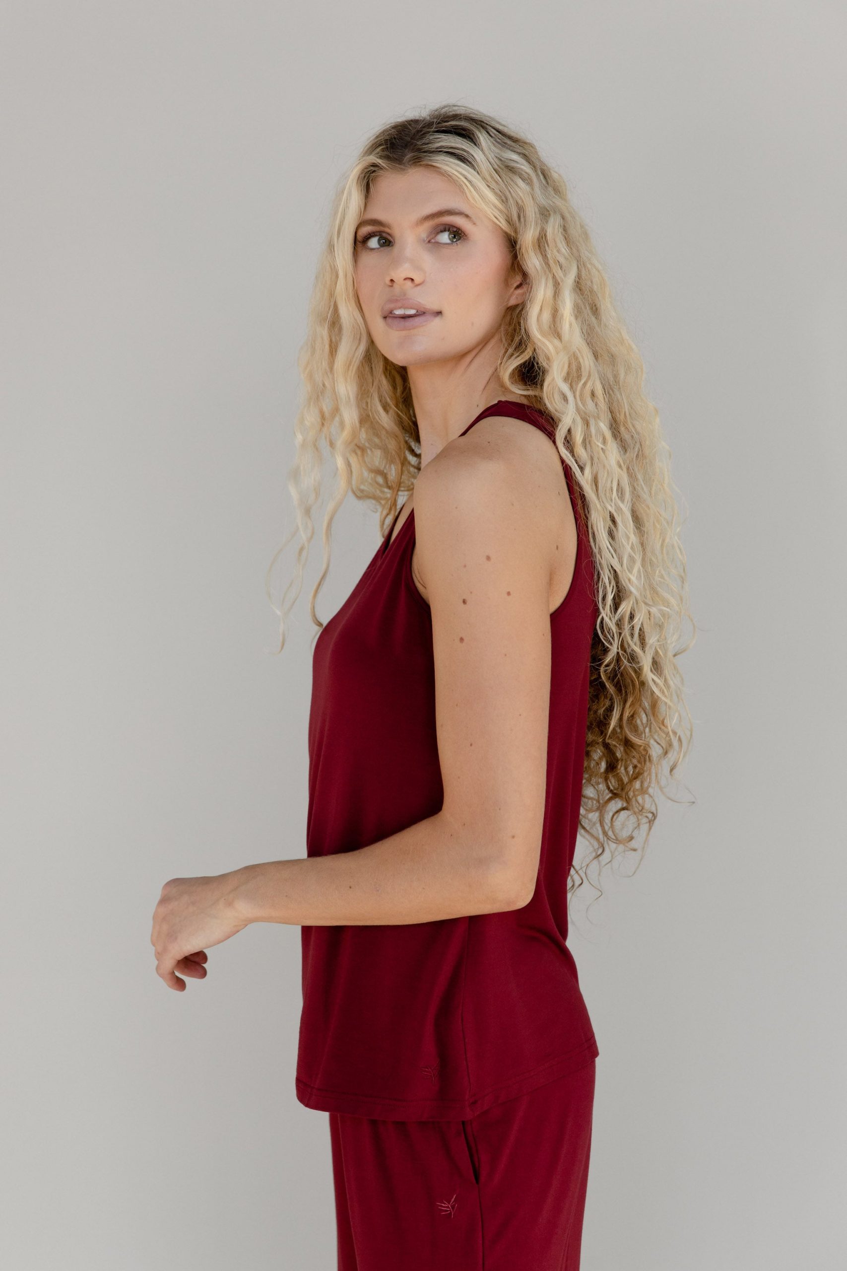 Women's Bamboo Stretch-Knit Lounge Tank - Image 27