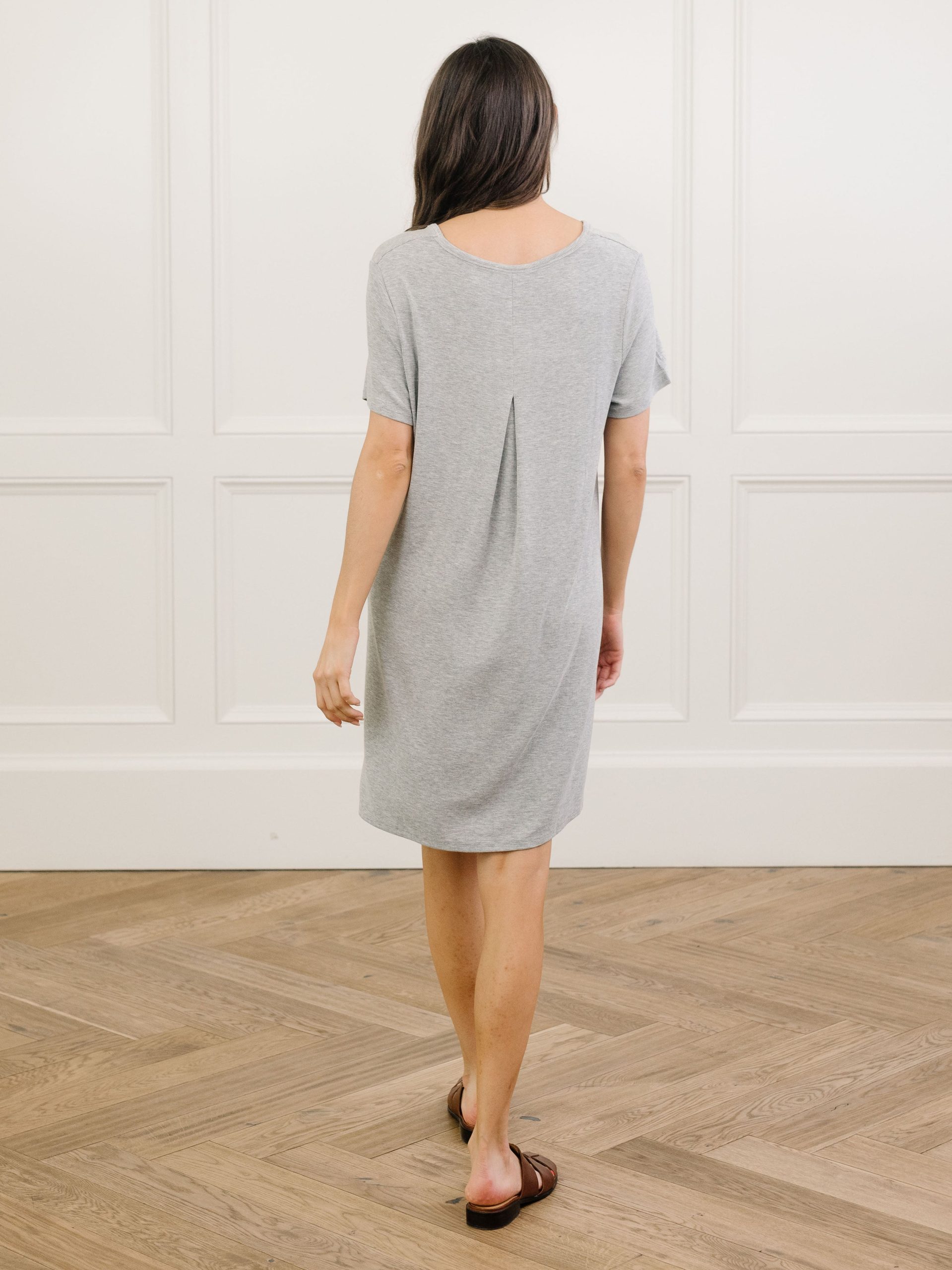 Women's Bamboo Rib-Knit Boyfriend Dress - Image 20