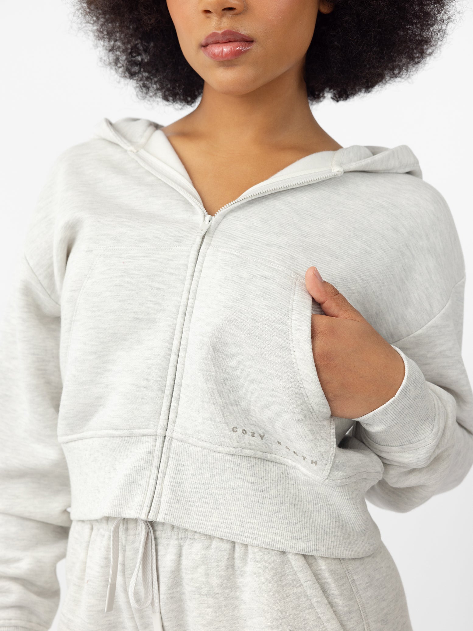 Women's CityScape Cropped Full Zip - Last Chance - Image 4