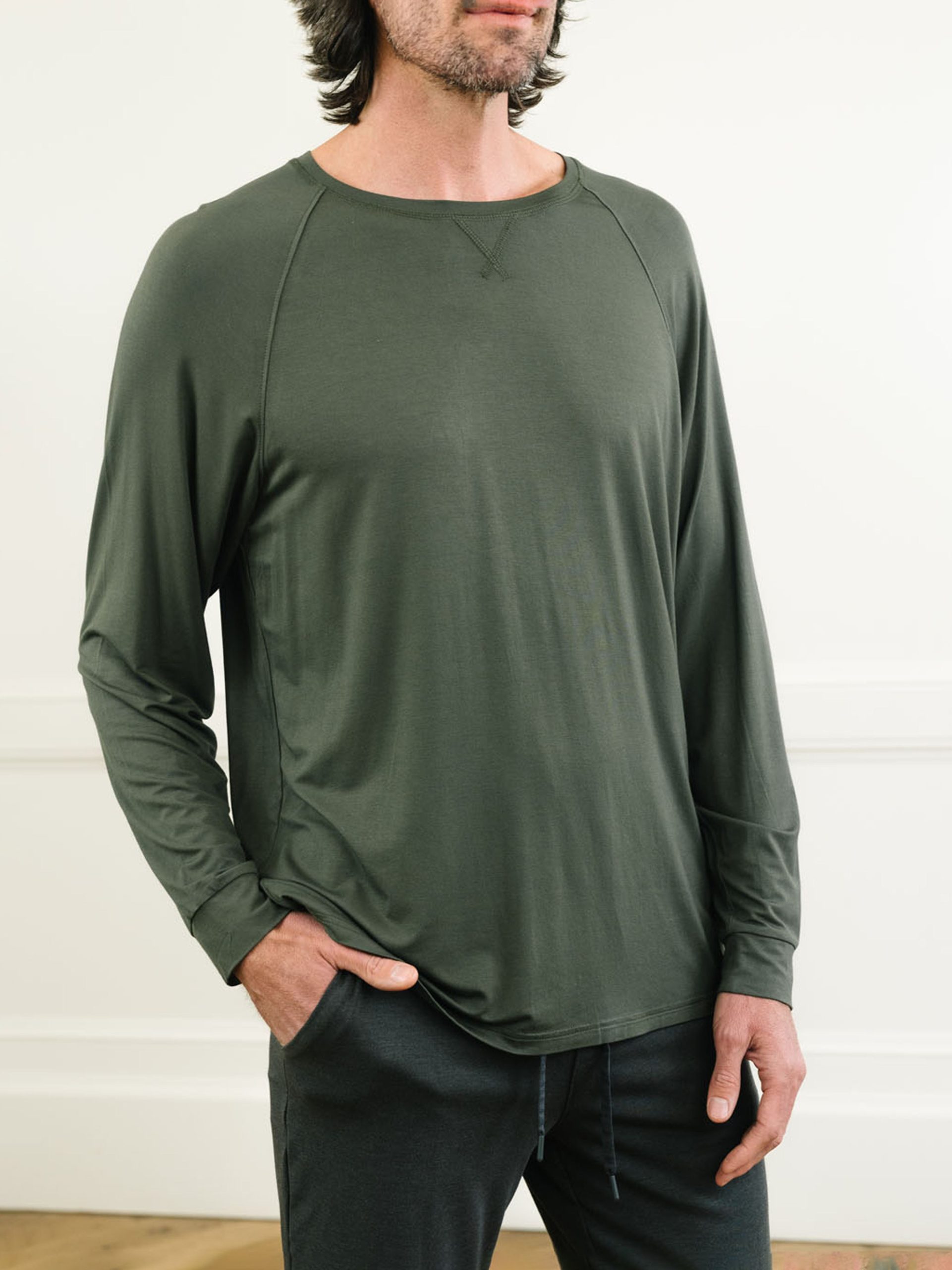 Men's Bamboo Stretch Knit Long Sleeve - Last Chance - Image 6