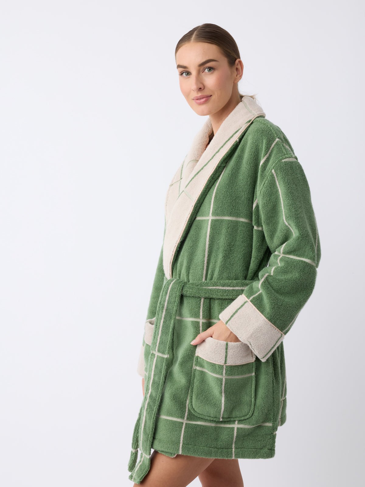 Windowpane Resort Robe - Last Chance - Image 17