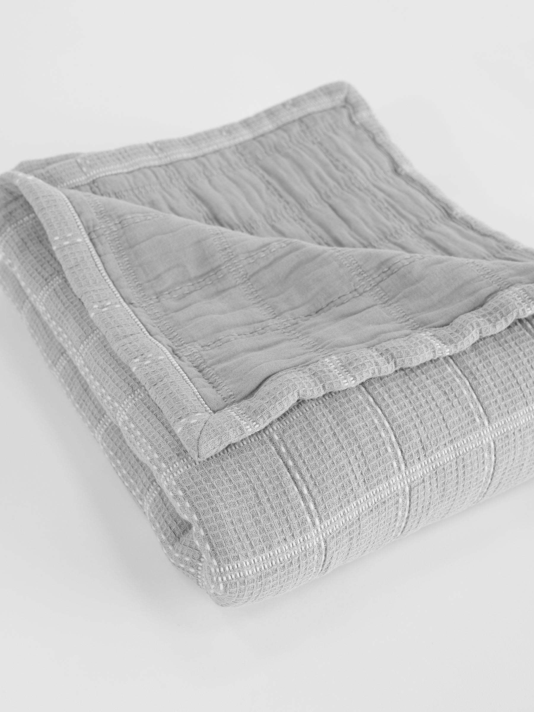 Waffle Windowpane Blanket - Last Chance - Image 8