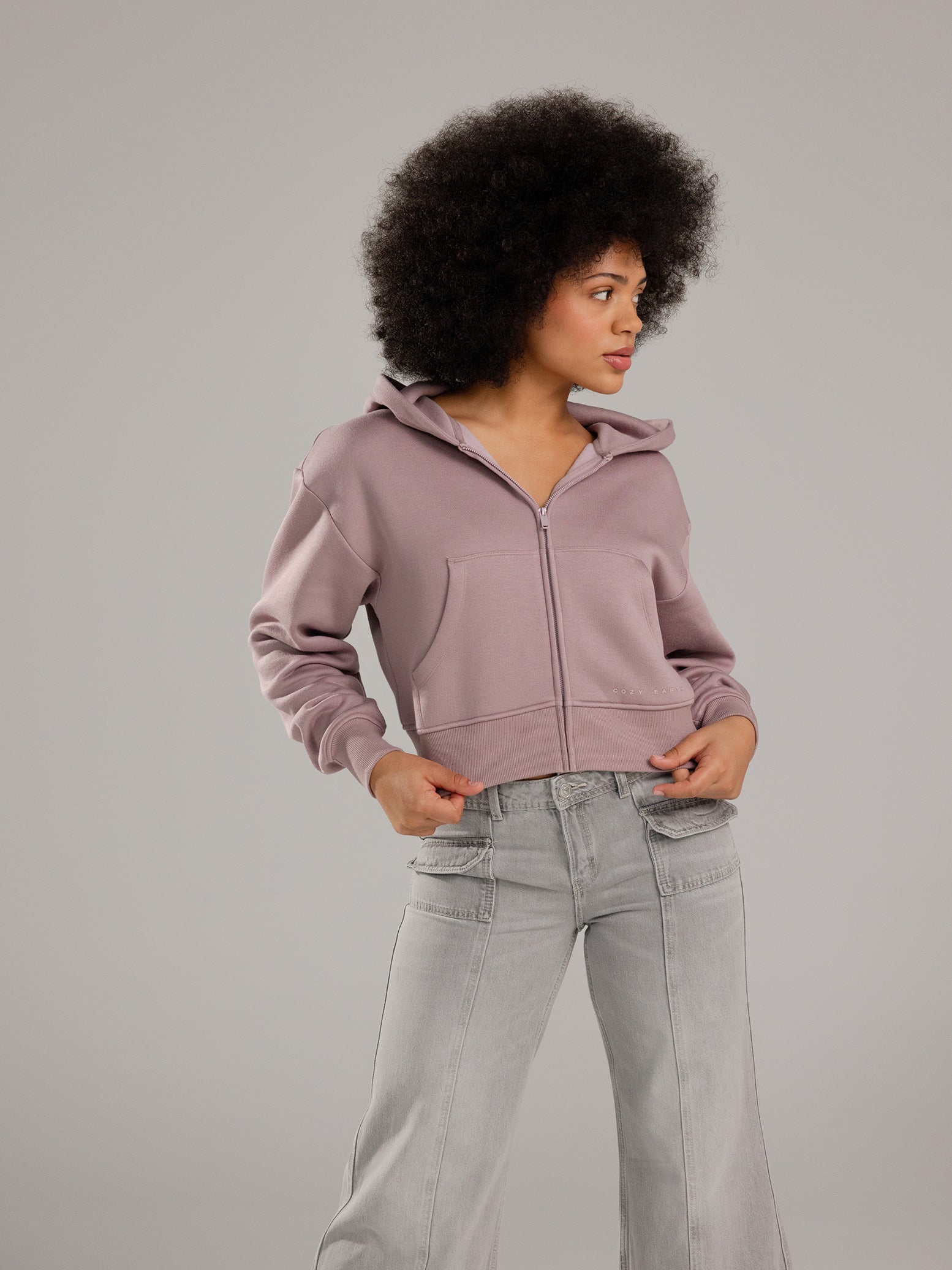 Women's CityScape Cropped Full Zip - Last Chance - Image 20