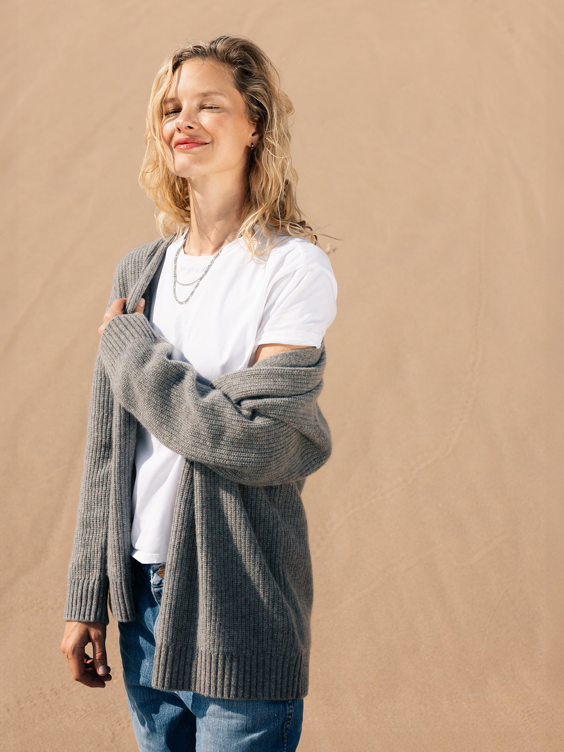 Oversized Sunday Cashmere Cardigan - Last Chance - Image 29