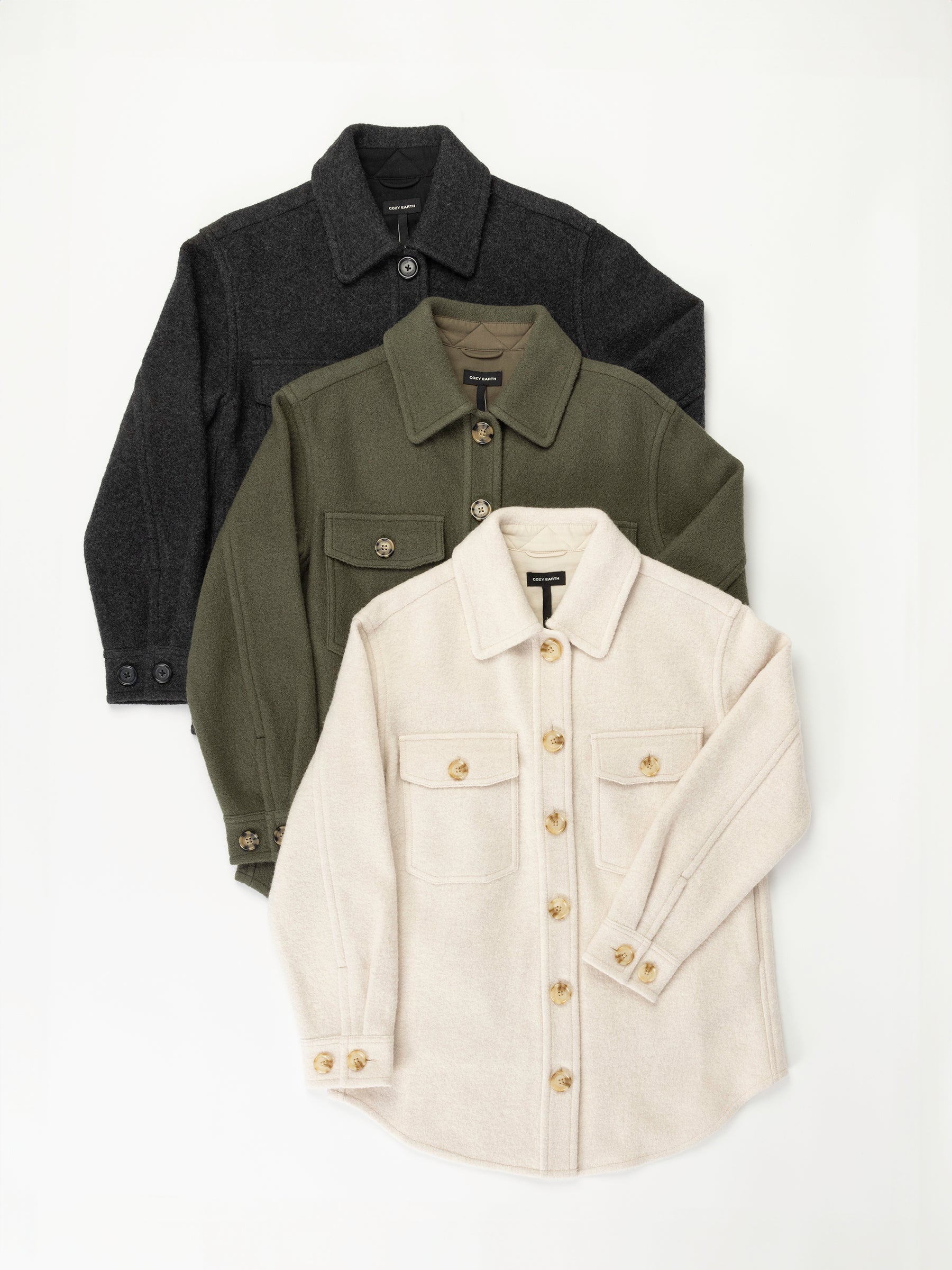 Women's Boucl?? Shacket - Last Chance - Image 23