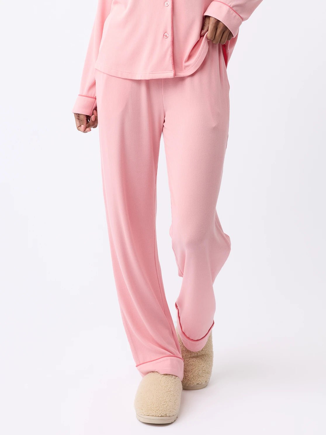 Women's Bamboo Rib-Knit Classic Pajama Pant - Image 11