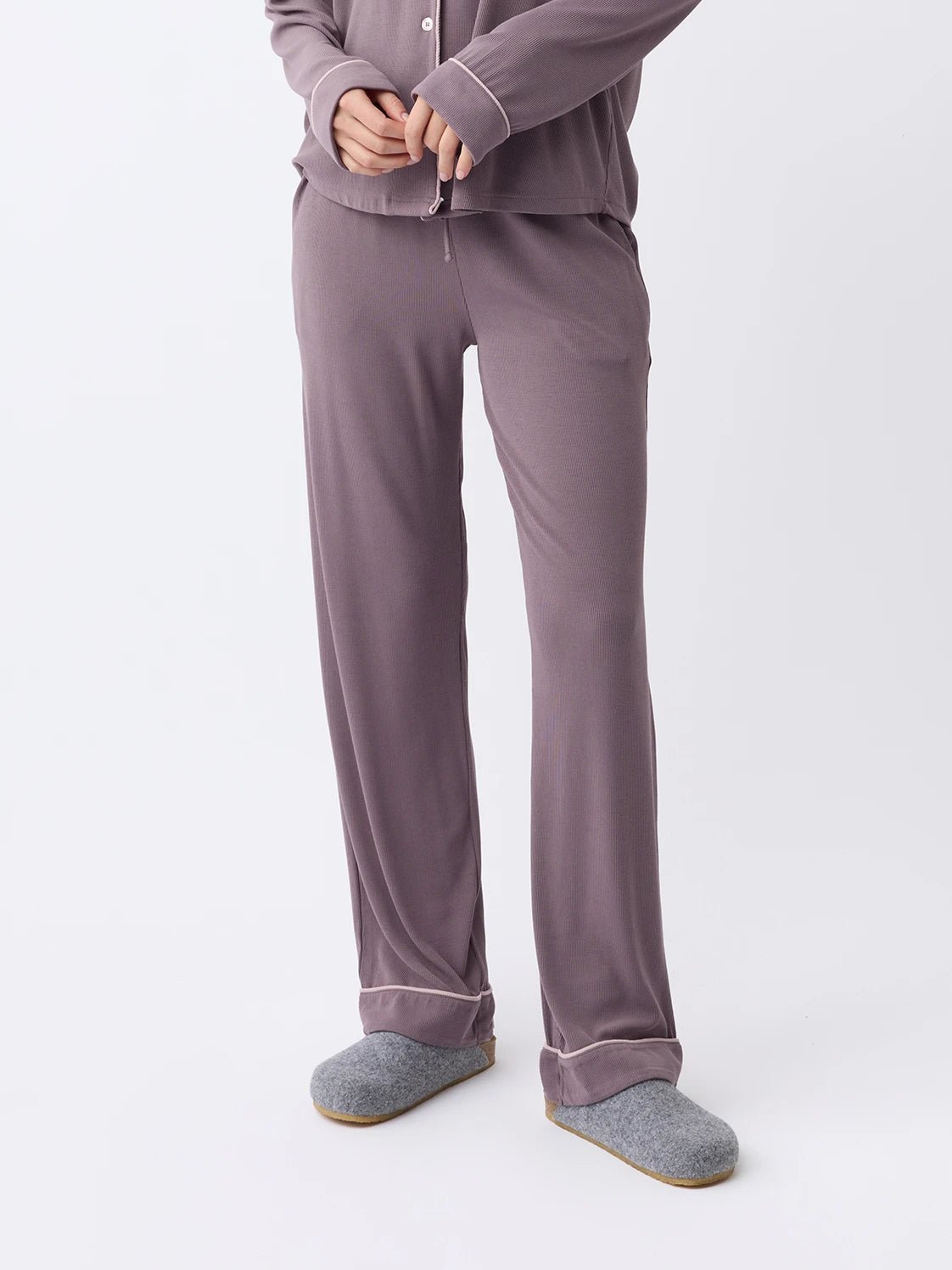 Women's Bamboo Rib-Knit Classic Pajama Pant - Image 9