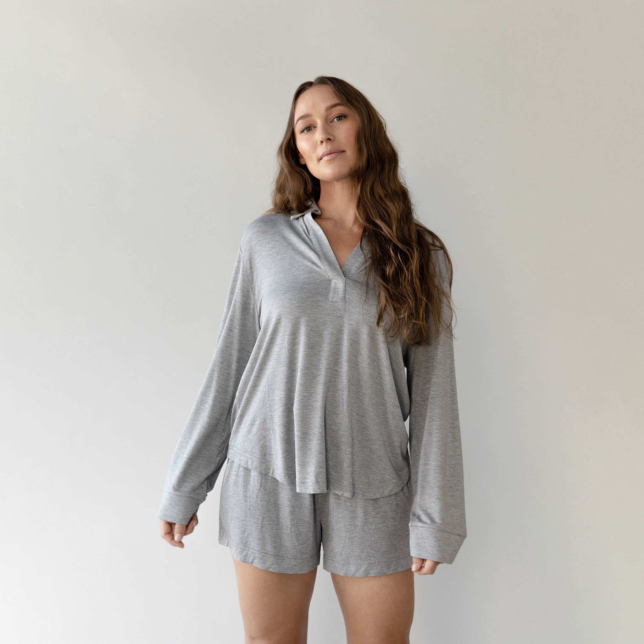 Women's Bamboo Stretch-Knit Long Sleeve Polo - Last Chance - Image 8