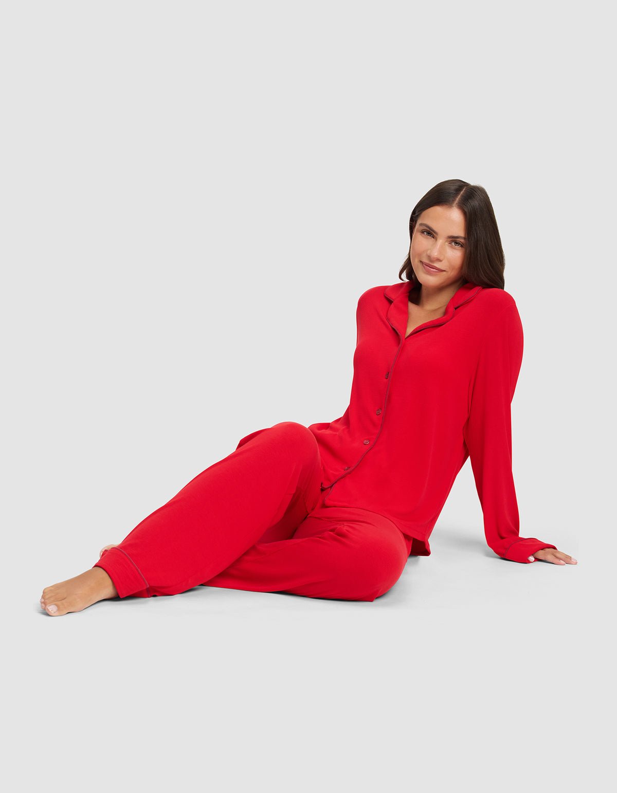 Women's Bamboo Rib-Knit Classic Pajama Pant - Image 5