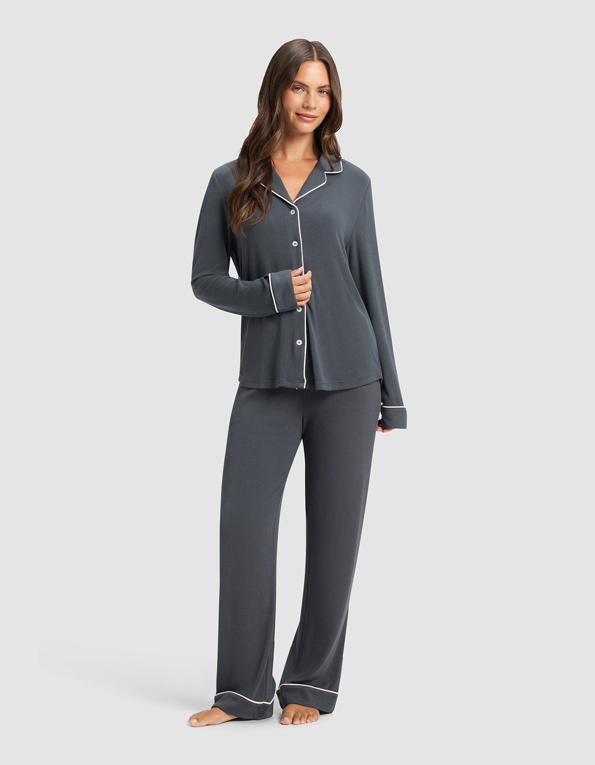 Women's Bamboo Rib-Knit Classic Pajama Pant - Image 27