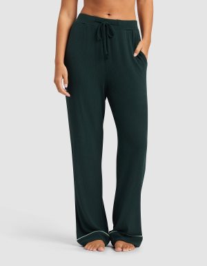 Women's Bamboo Rib-Knit Classic Pajama Pant