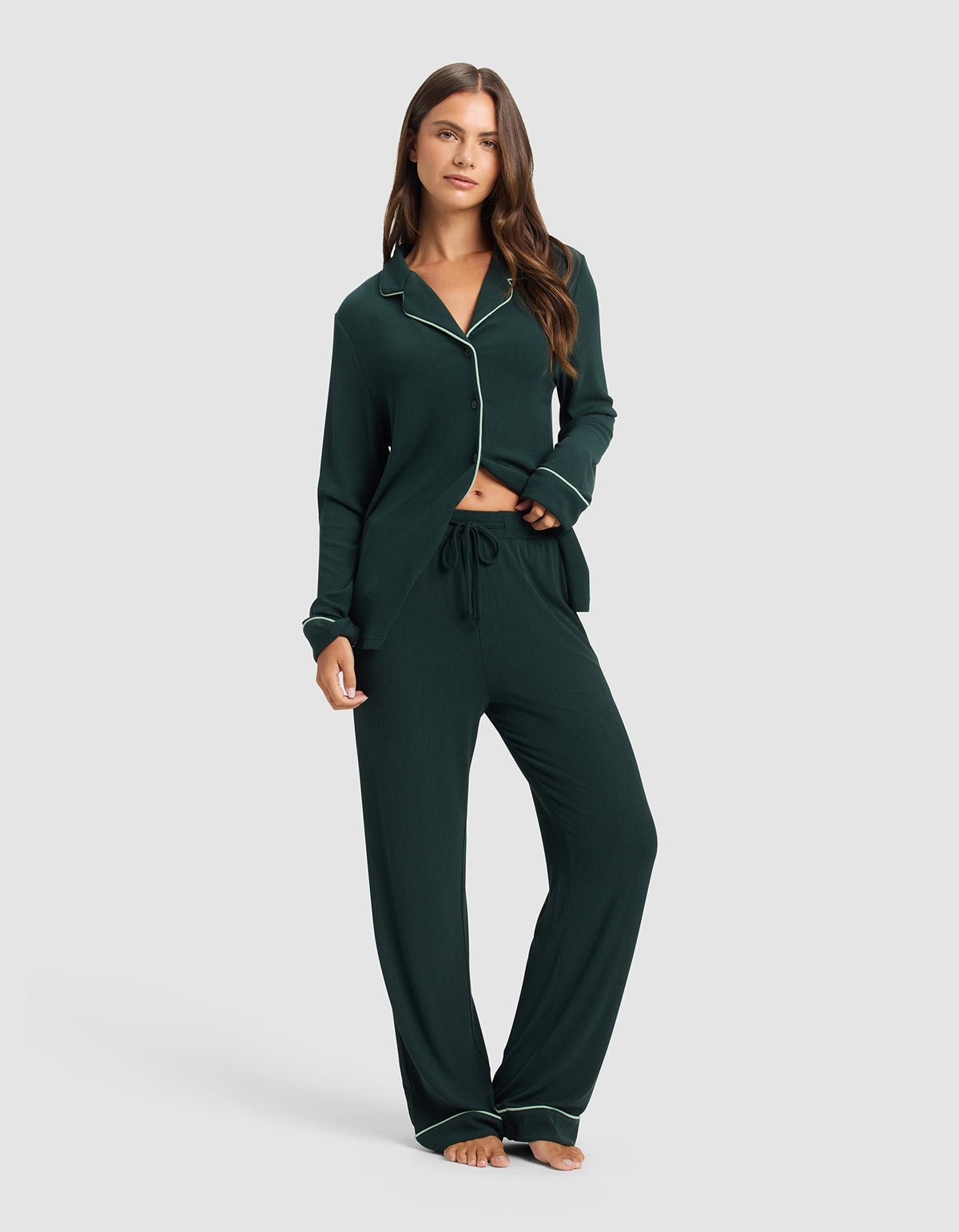 Women's Bamboo Rib-Knit Classic Pajama Pant - Image 7