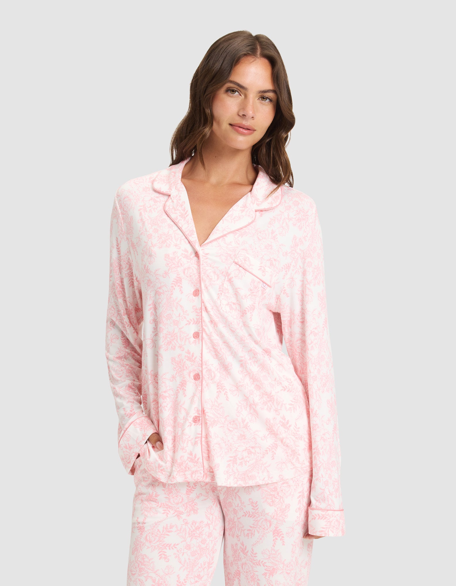 Women's Bamboo Stretch-Knit Long Sleeve Pajama Set - Image 78
