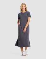 Women's Brushed Bamboo Midi Dress - Last Chance