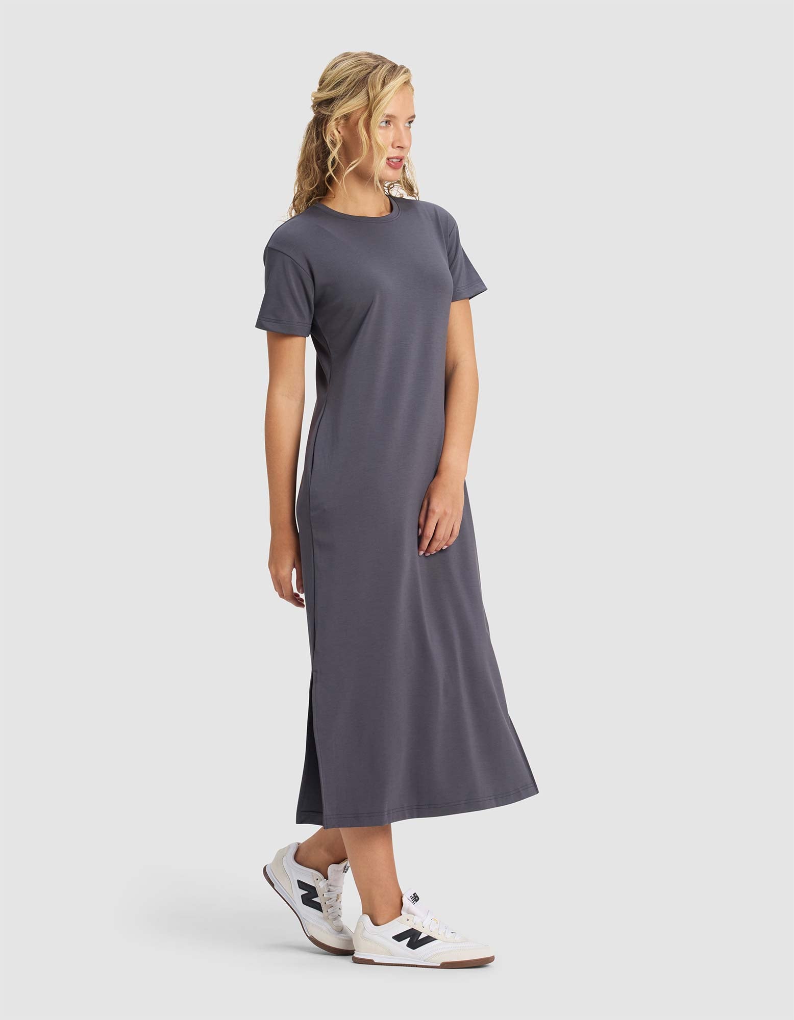 Women's Brushed Bamboo Midi Dress - Image 9