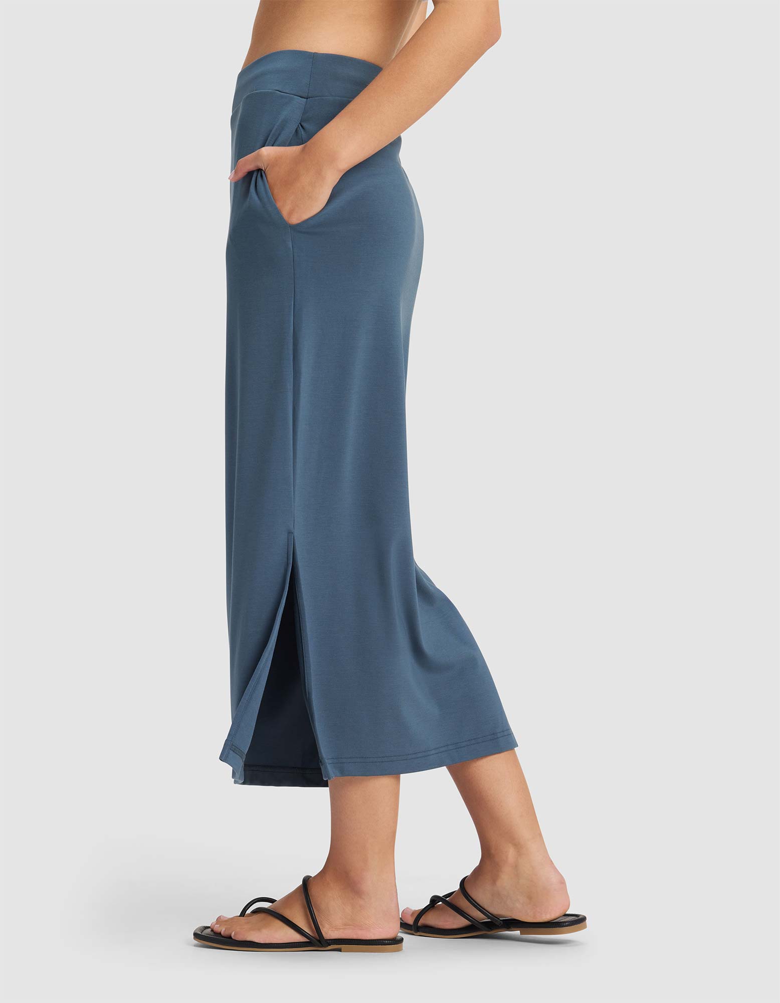 Women's Brushed Bamboo Midi Skirt - Last Chance - Image 14