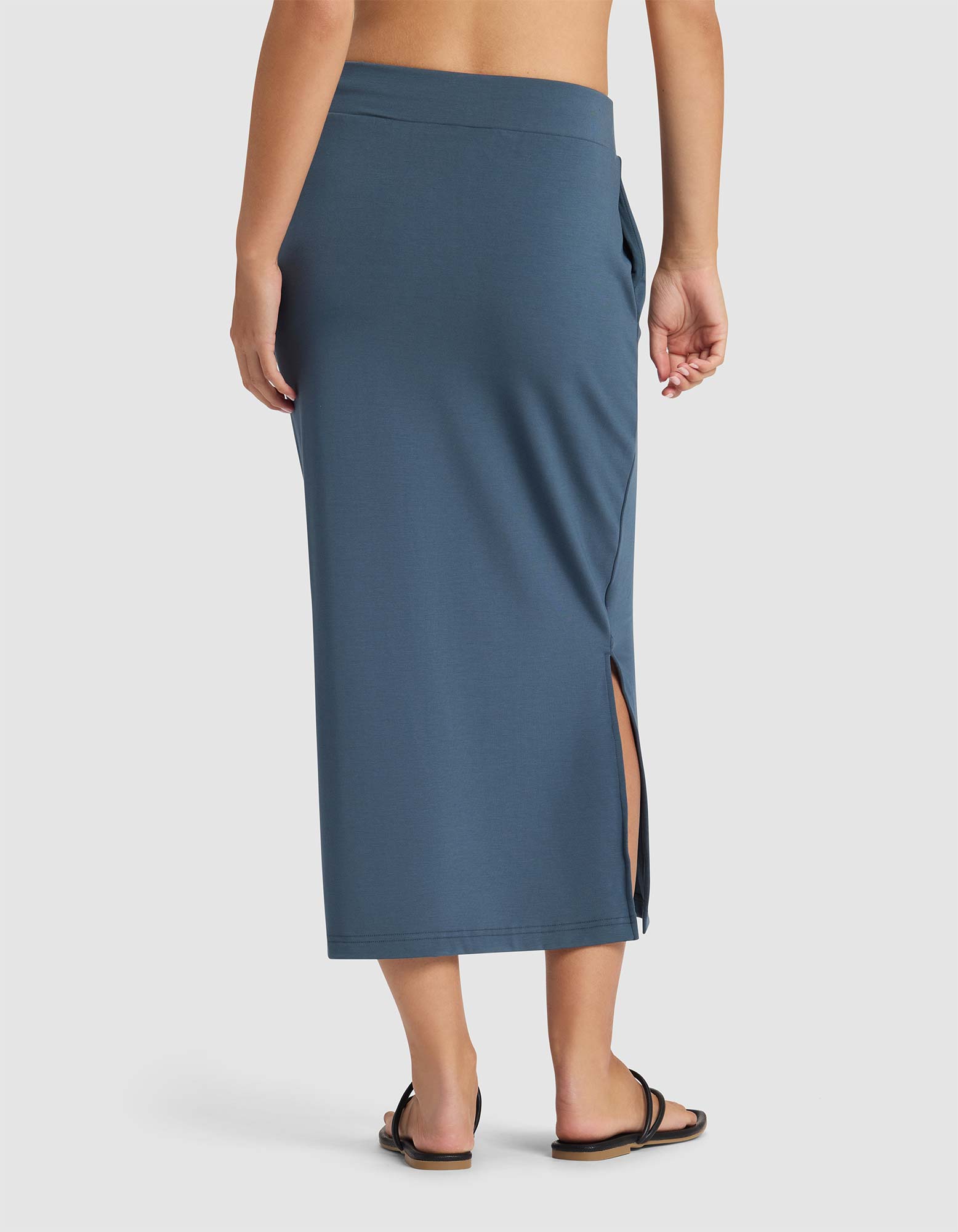 Women's Brushed Bamboo Midi Skirt - Last Chance - Image 15