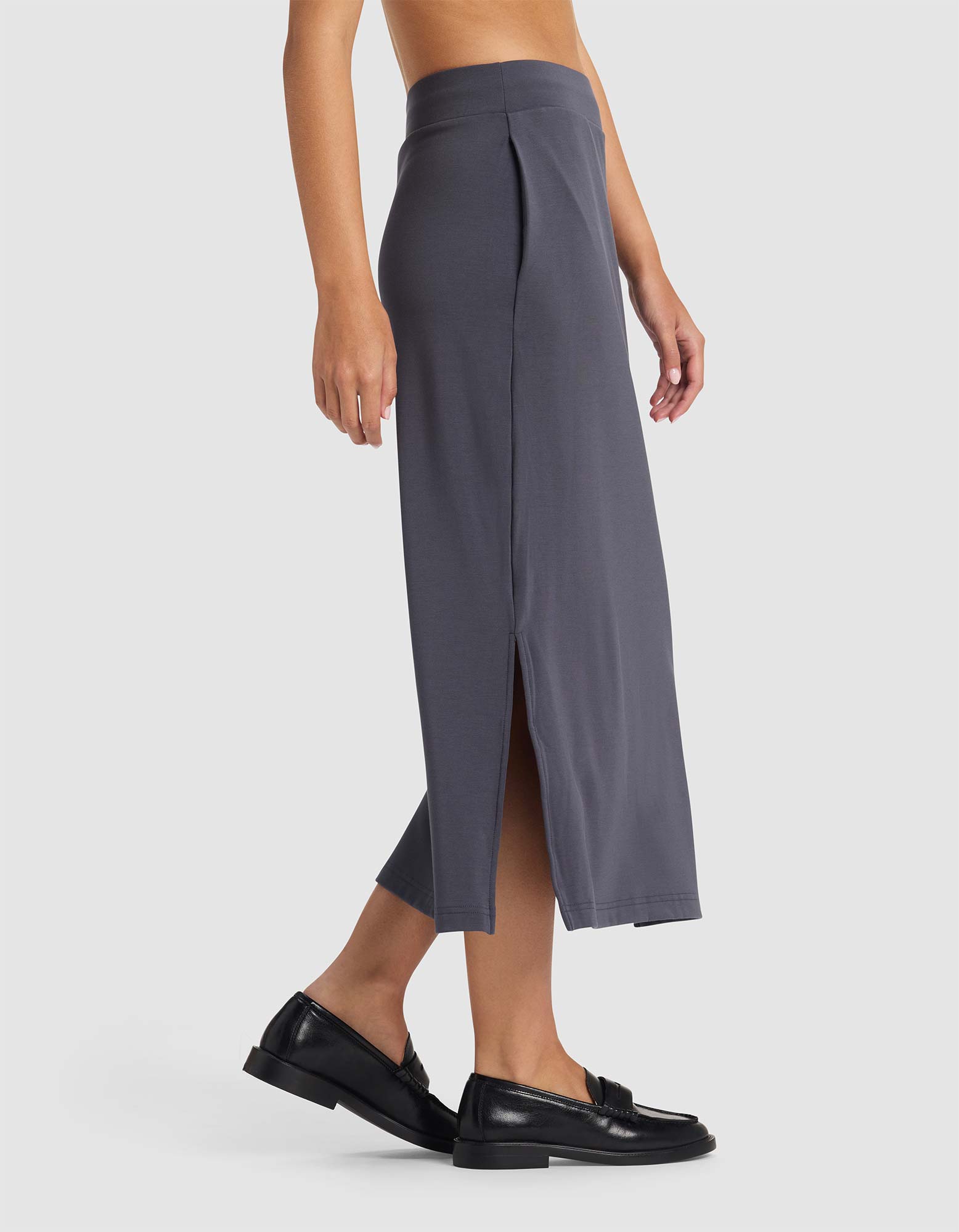 Women's Brushed Bamboo Midi Skirt - Last Chance - Image 2