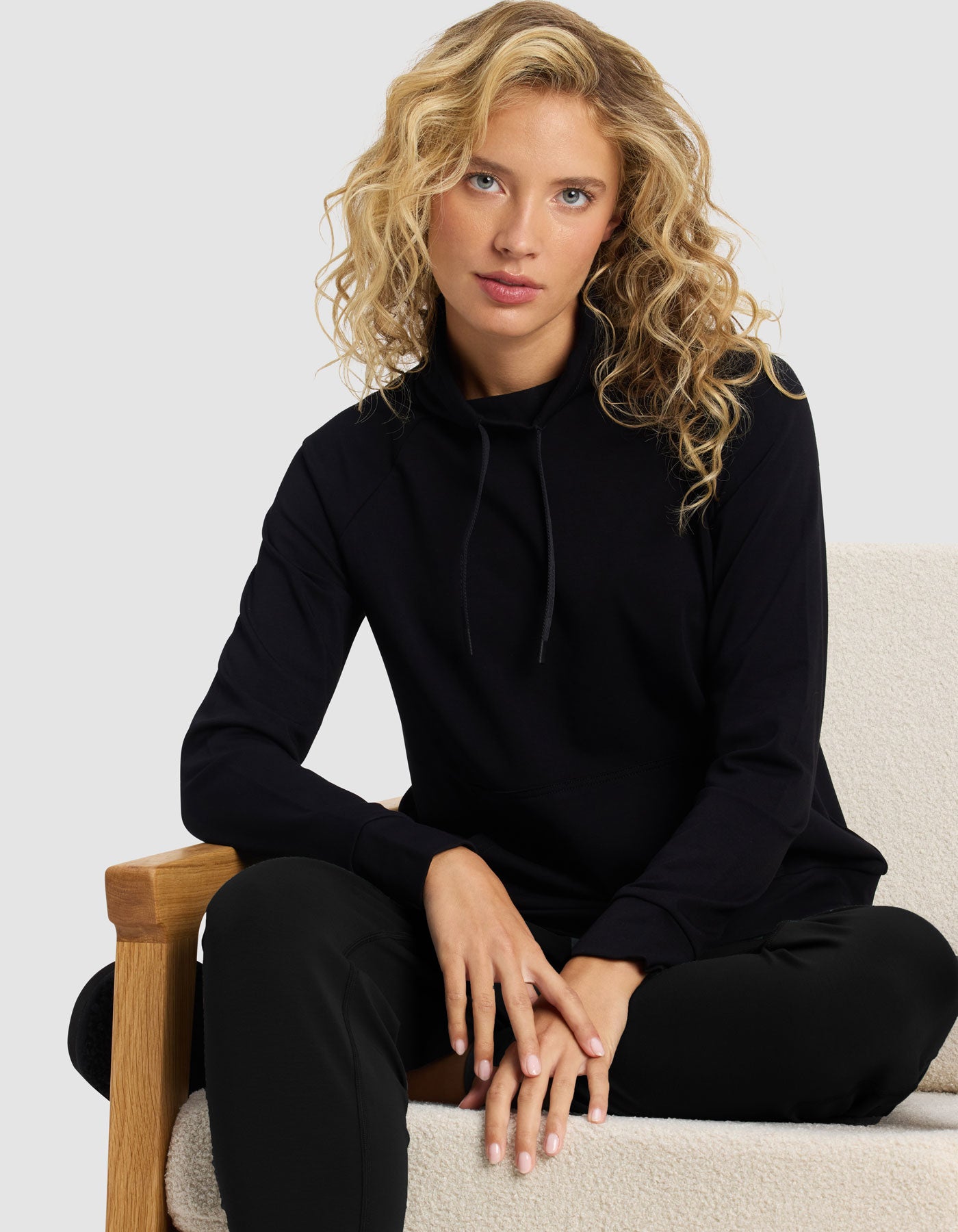Women's Brushed Bamboo Mock Neck & Jogger Set - Image 2