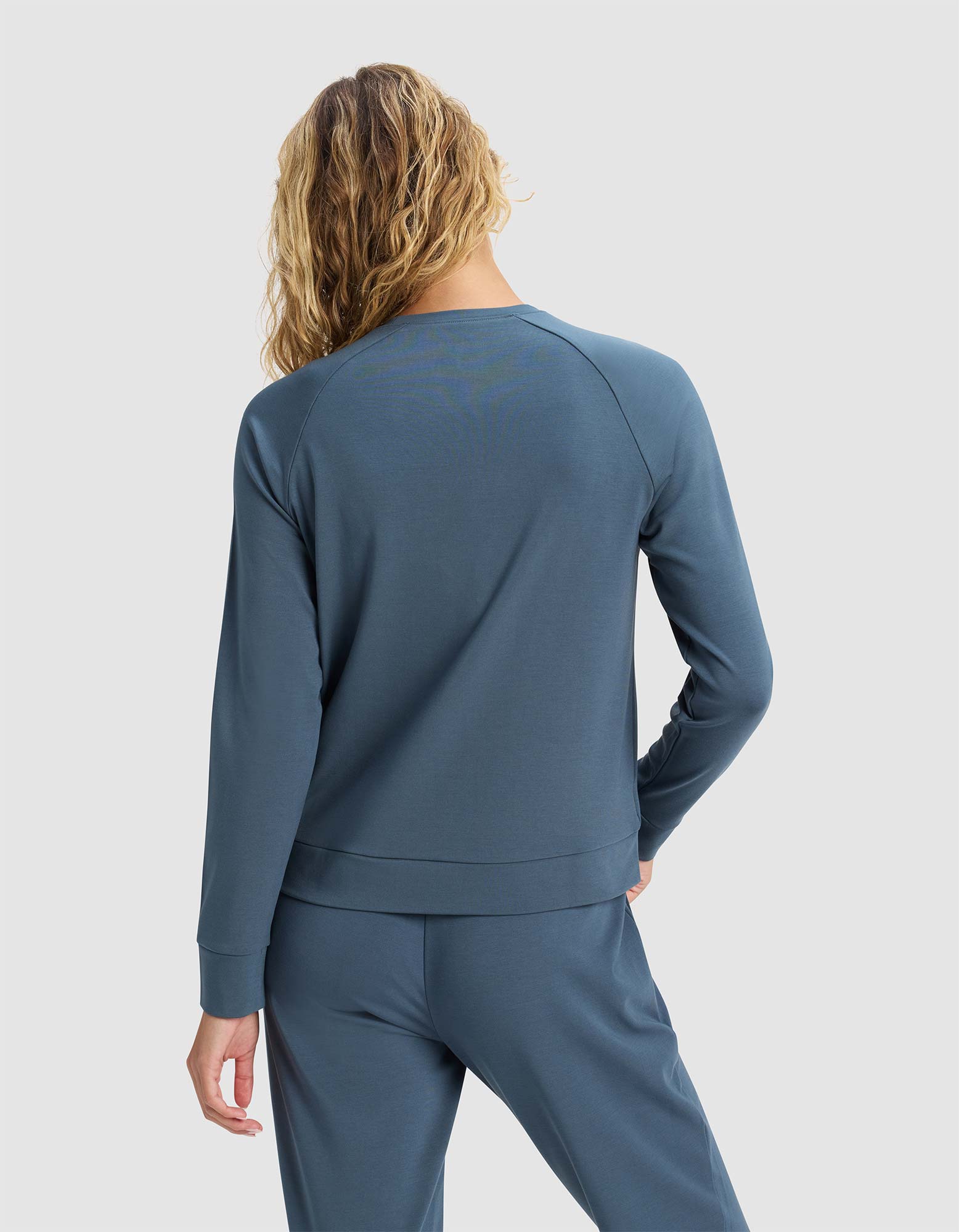Women's Brushed Bamboo Pullover Crew - Image 8