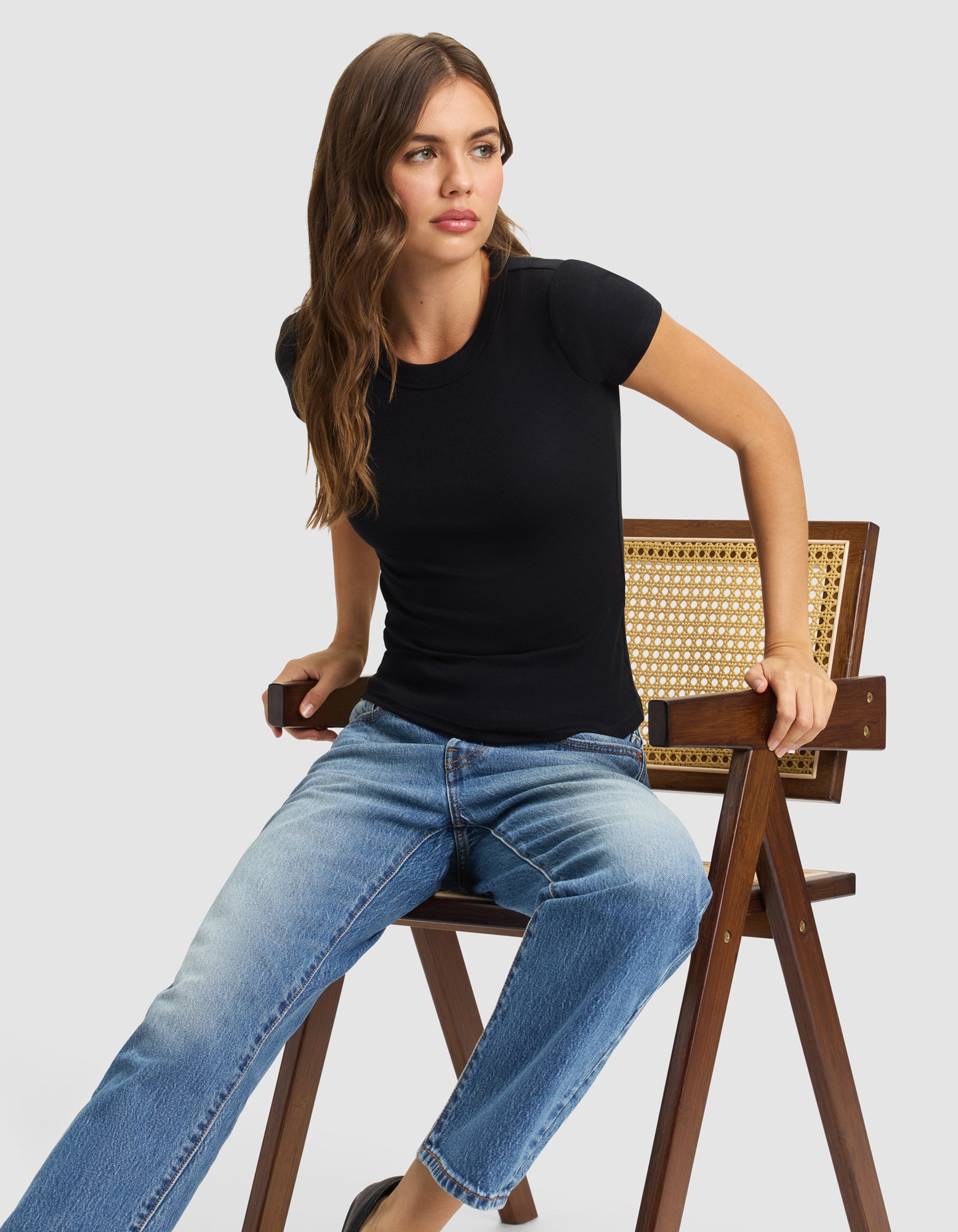 Women's Fine Ribbed Tee - Image 14
