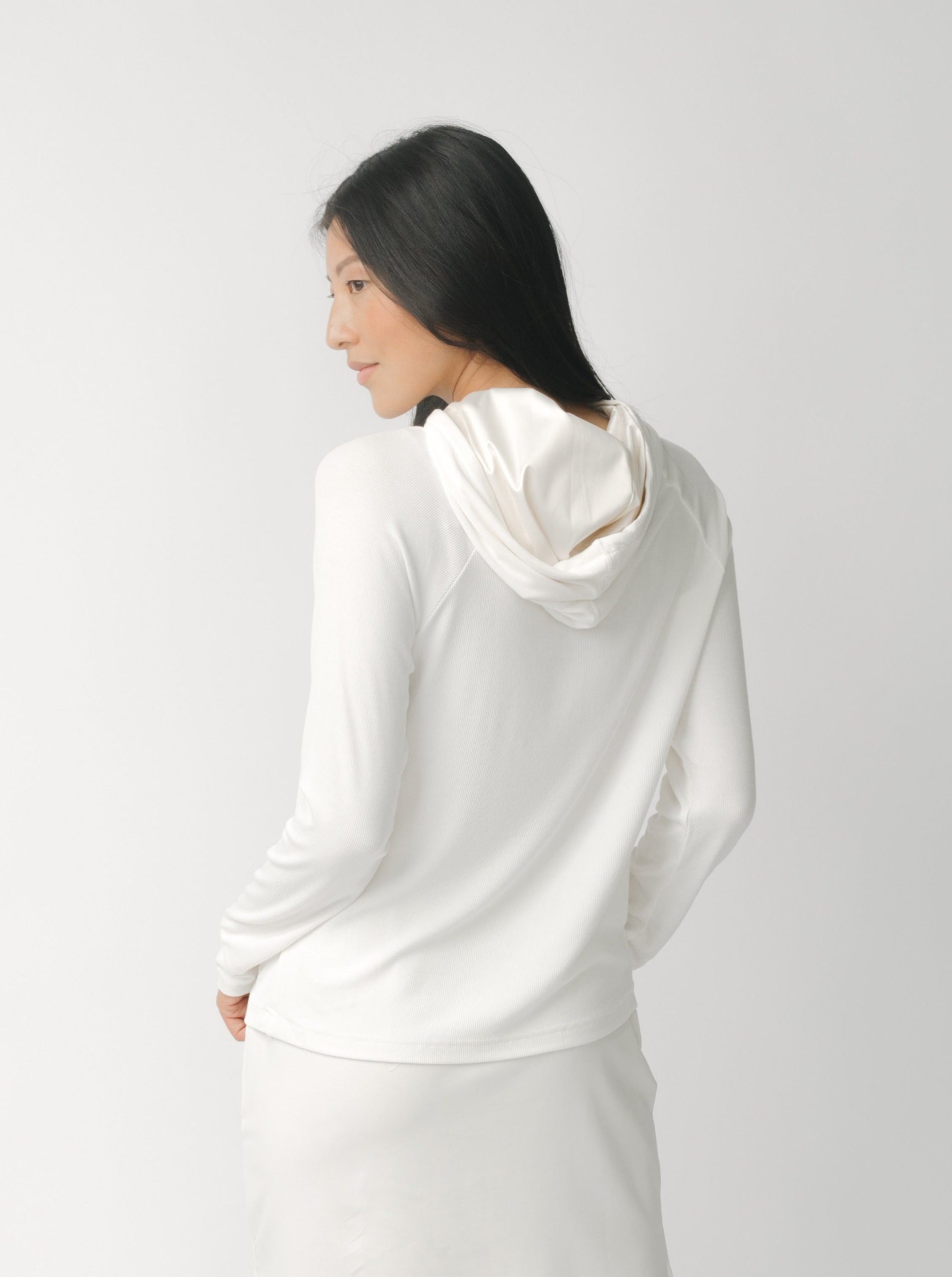 Women's Bamboo Rib-Knit Hoodie - Last Chance - Image 9