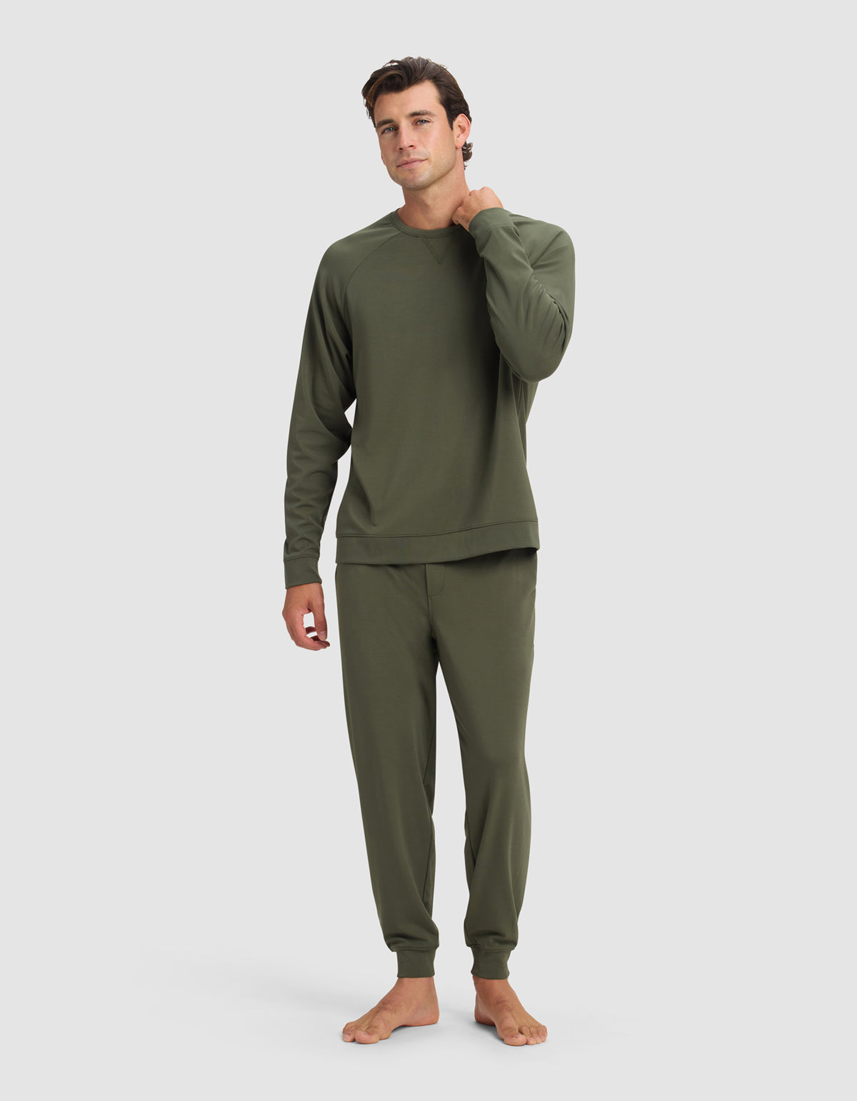 Men's Brushed Bamboo Jogger Set - Image 3
