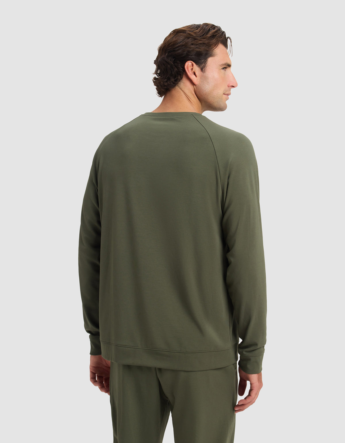 Men's Brushed Bamboo Pullover Crew - Image 4