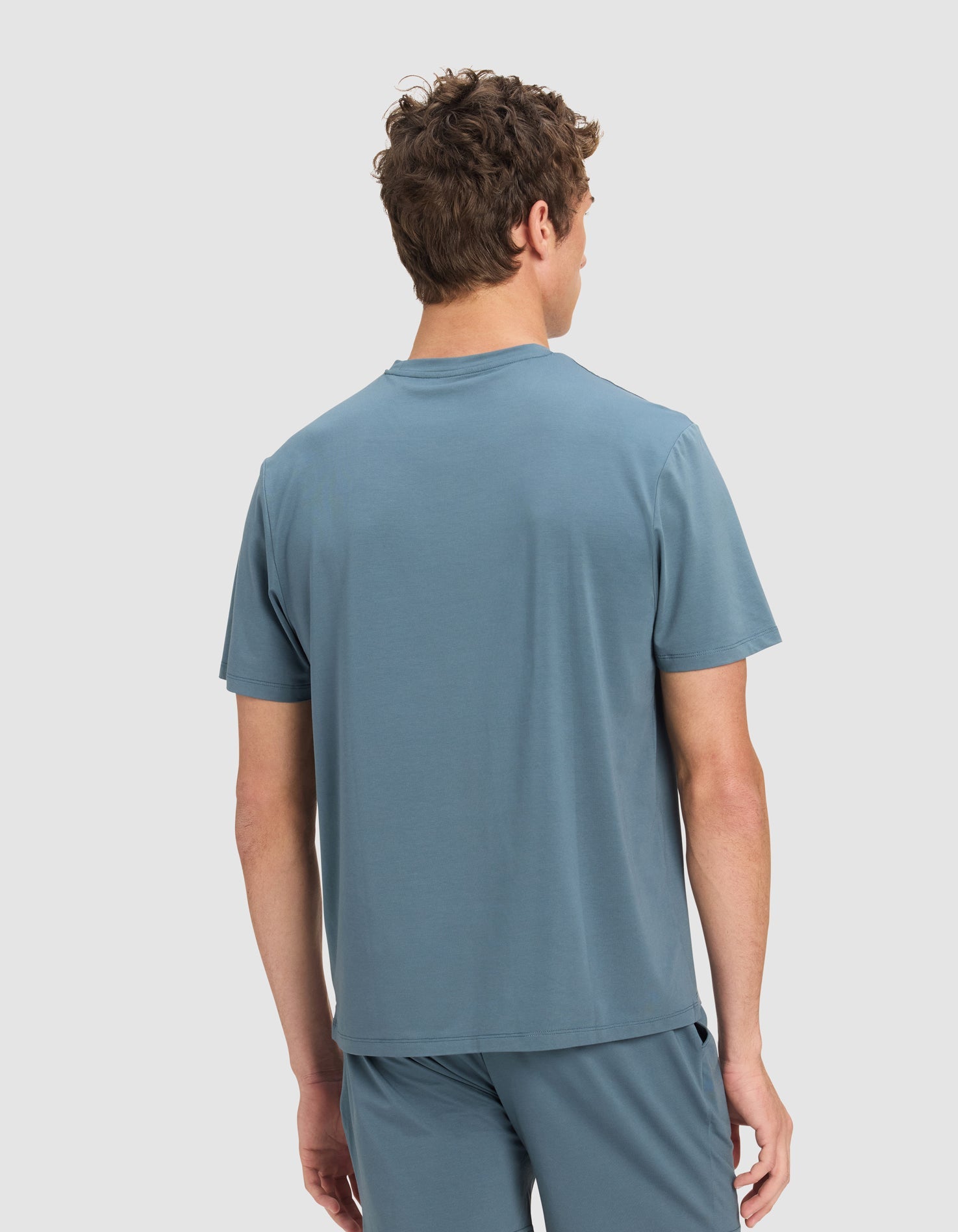 Men's First Layer Pajama Short Sleeve Tee & Pant Set - Image 14