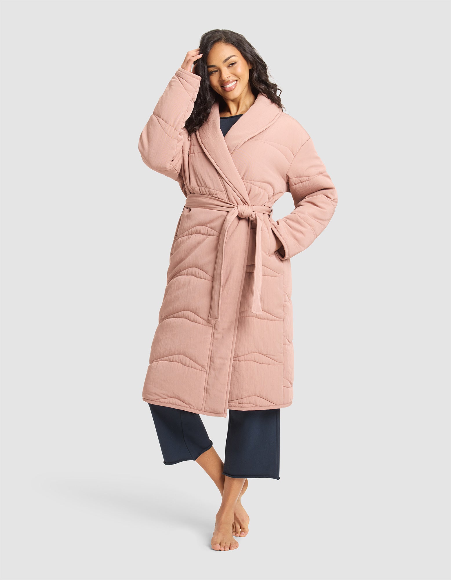 Women's Quilted House Coat - Image 11