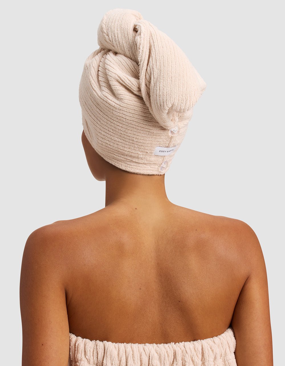 Ribbed Terry Hair Towel - Image 2